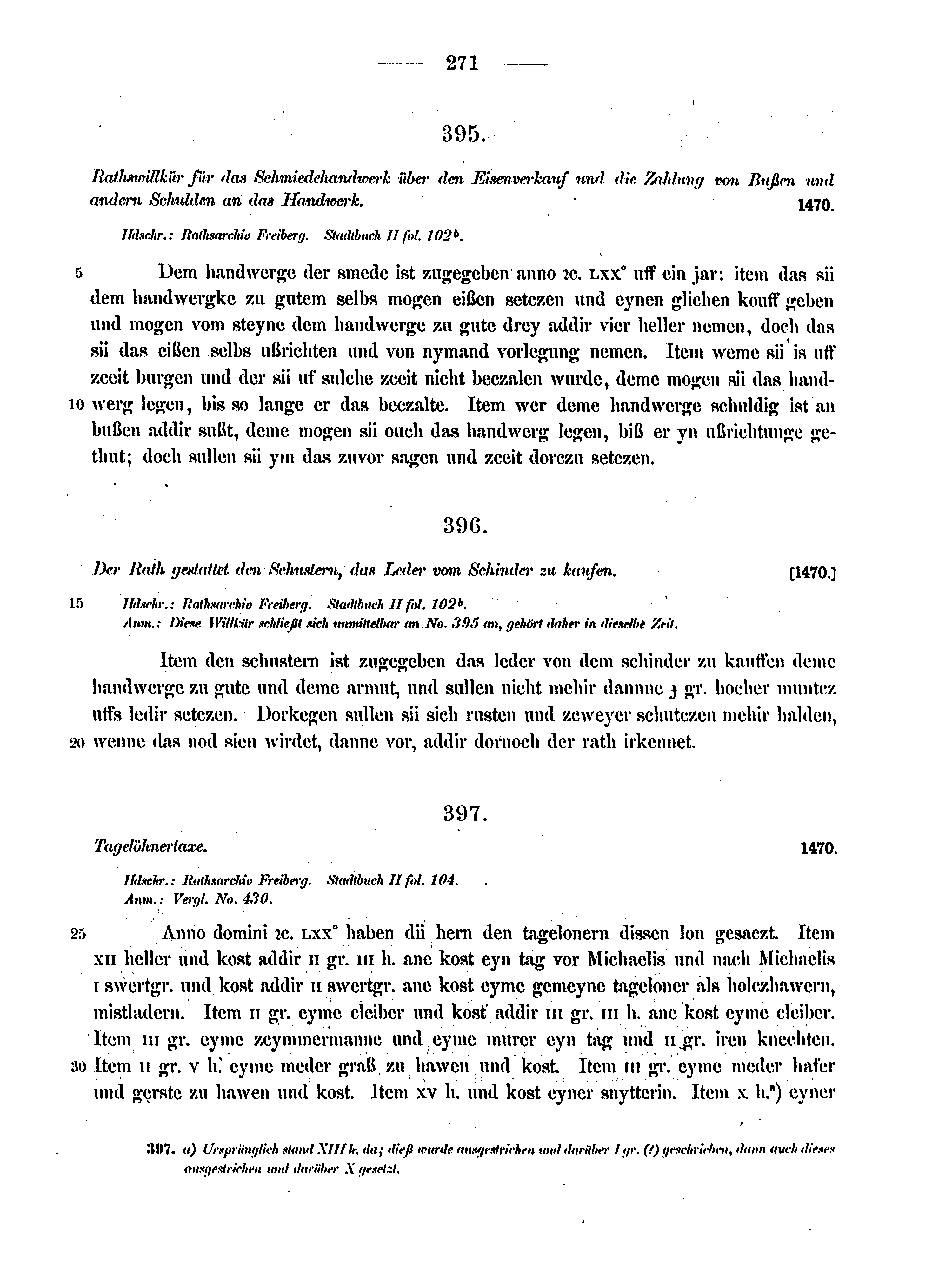 Historische Urkunde Seite 271 aus Band cds2_12