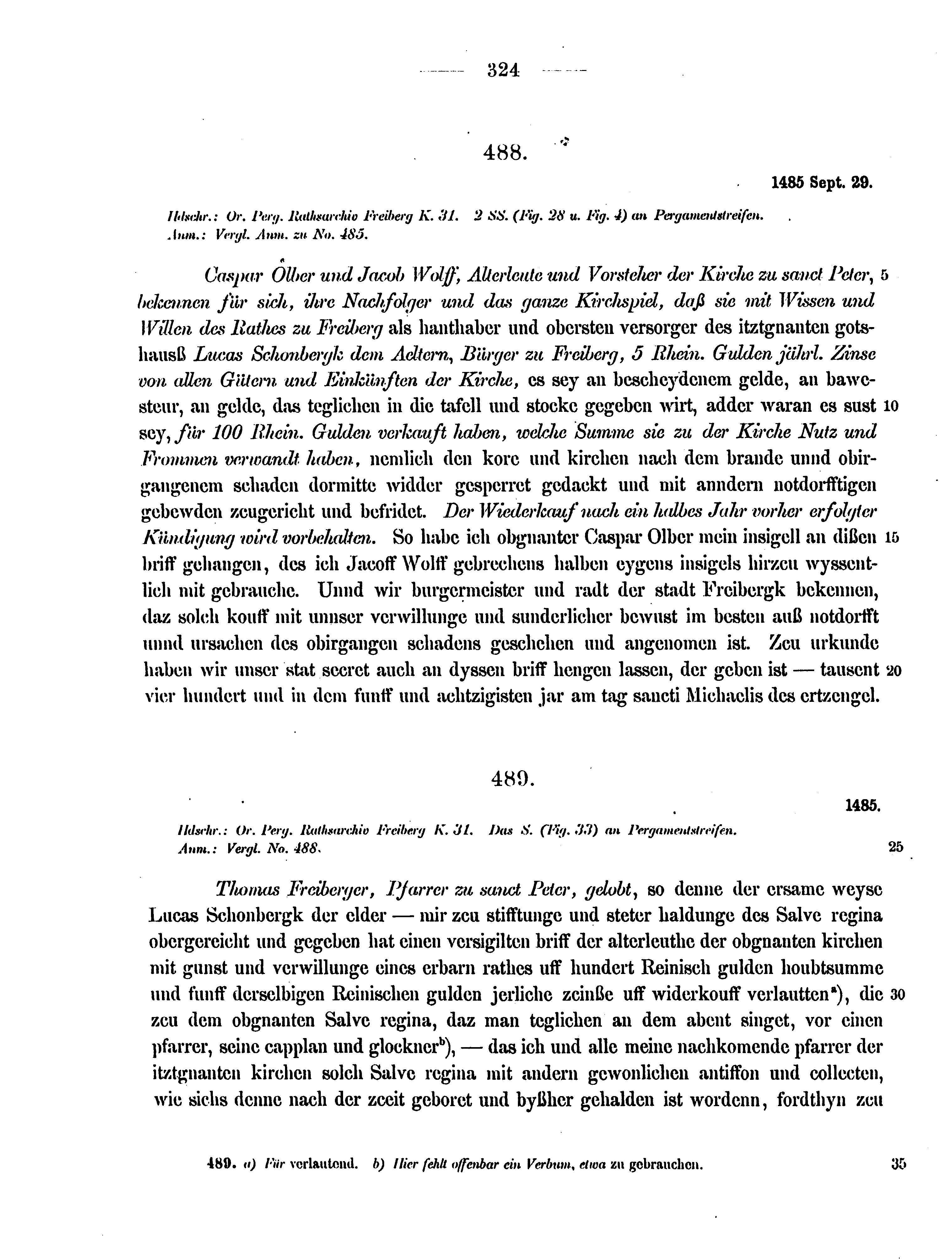 Historische Urkunde Seite 324 aus Band cds2_12