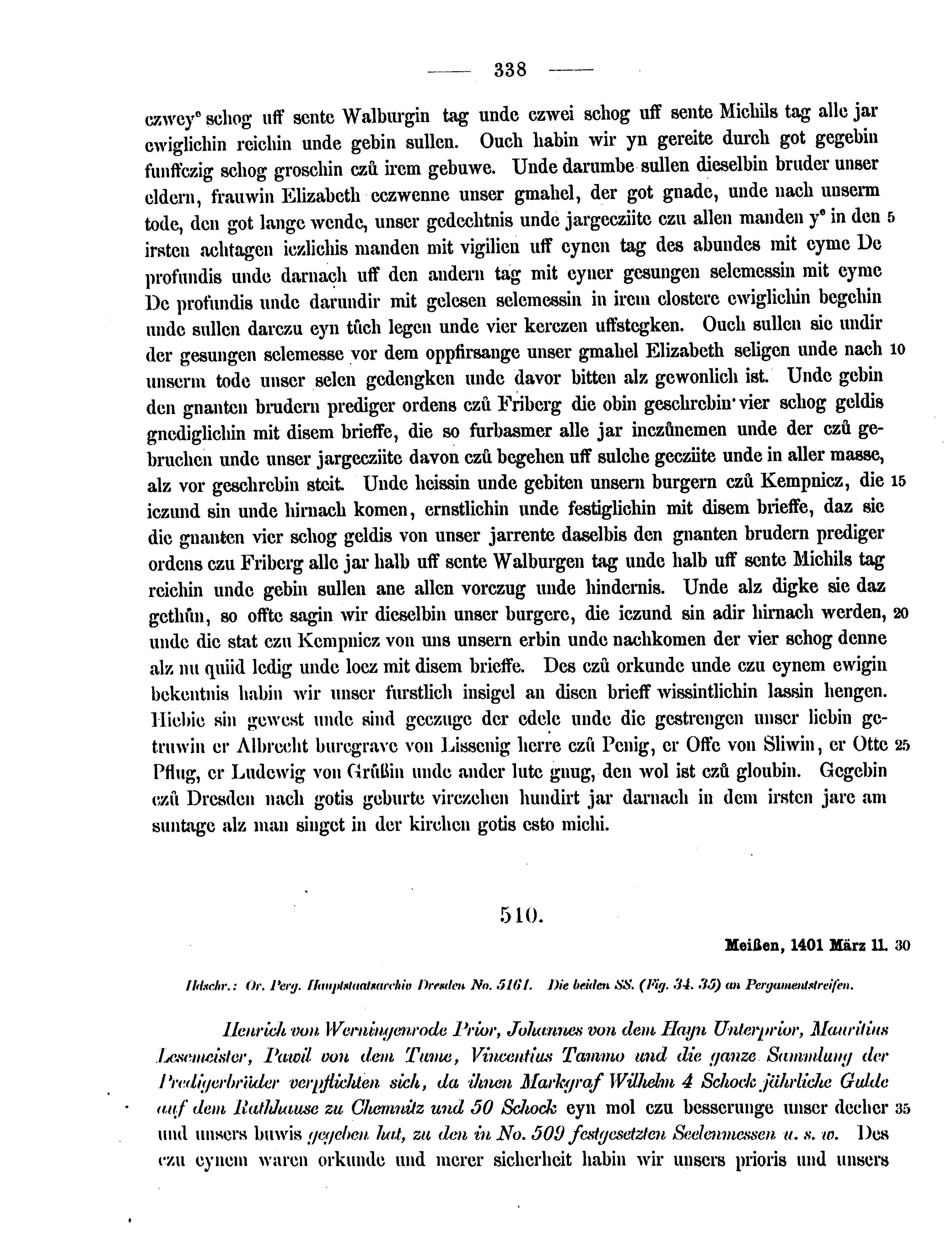 Historische Urkunde Seite 338 aus Band cds2_12