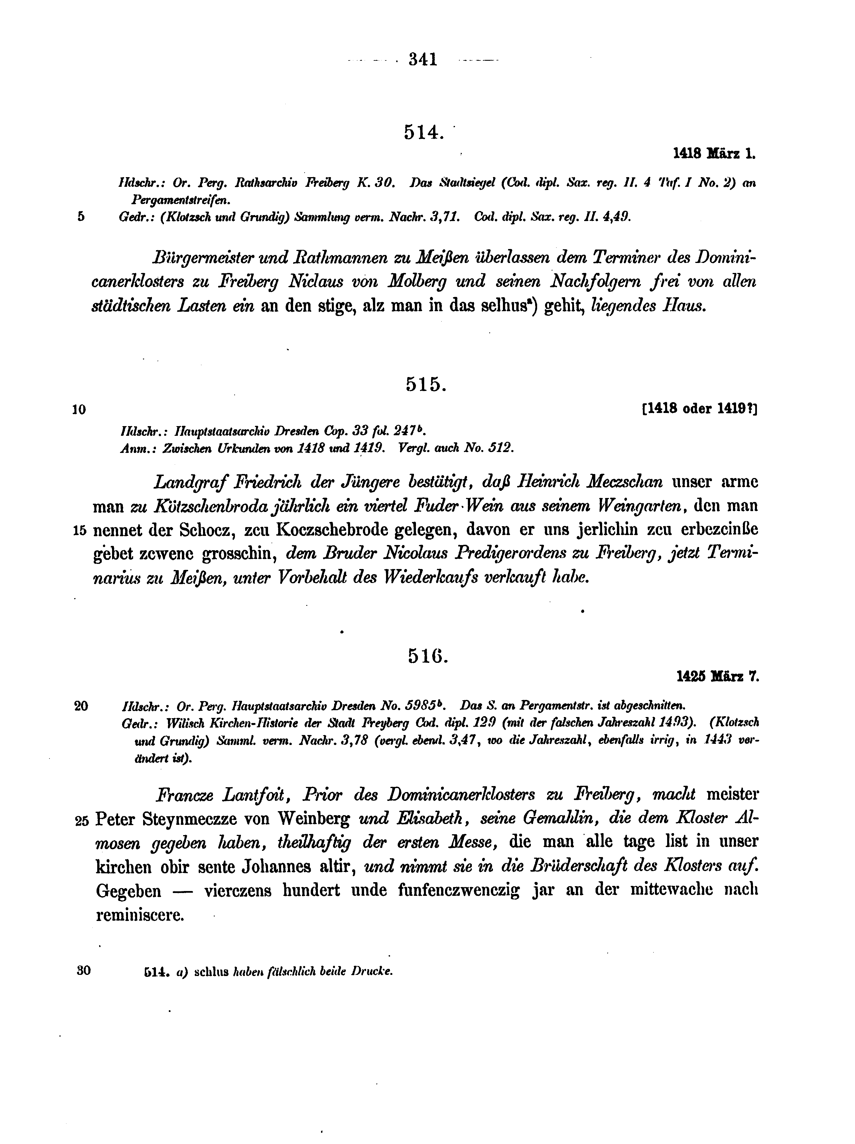 Historische Urkunde Seite 341 aus Band cds2_12