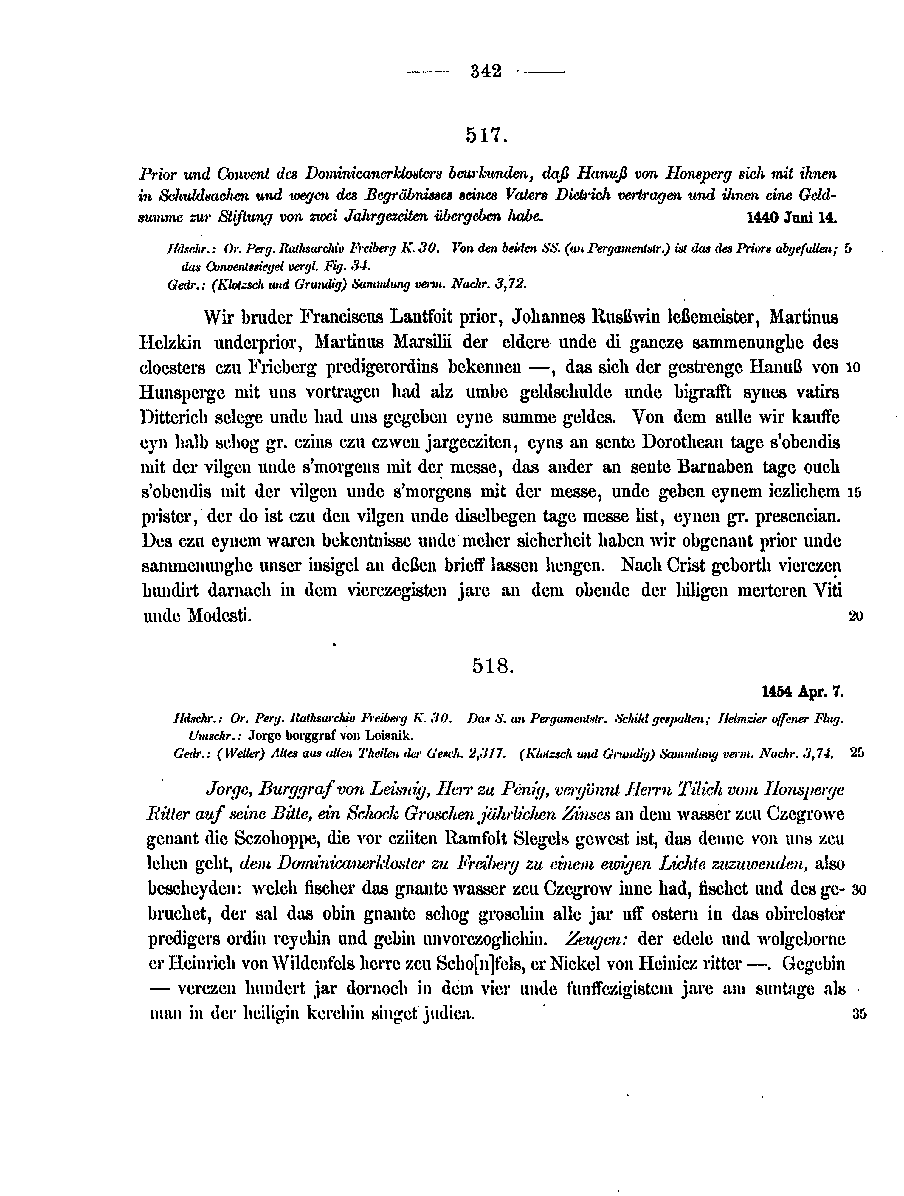 Historische Urkunde Seite 342 aus Band cds2_12