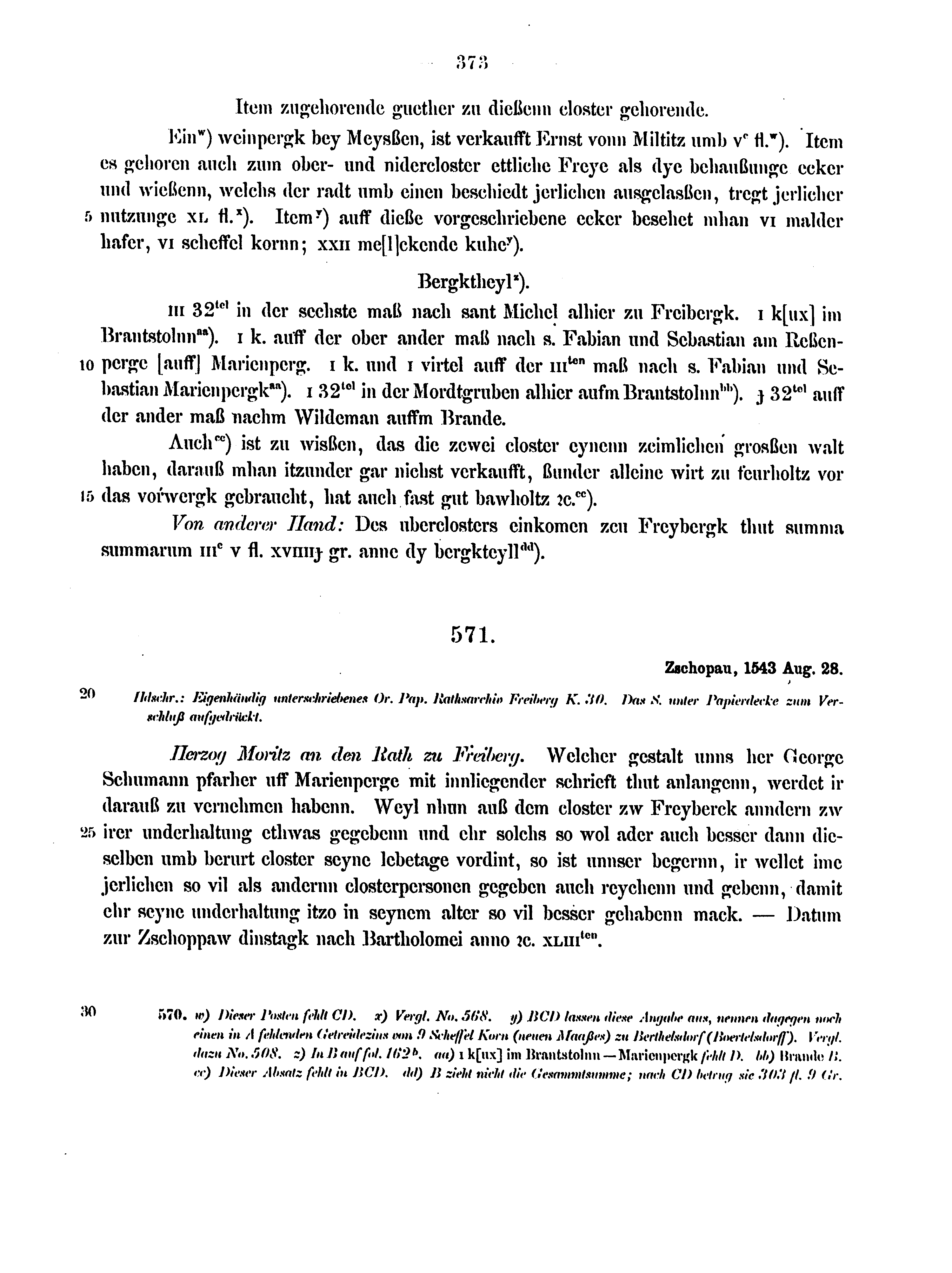 Historische Urkunde Seite 373 aus Band cds2_12