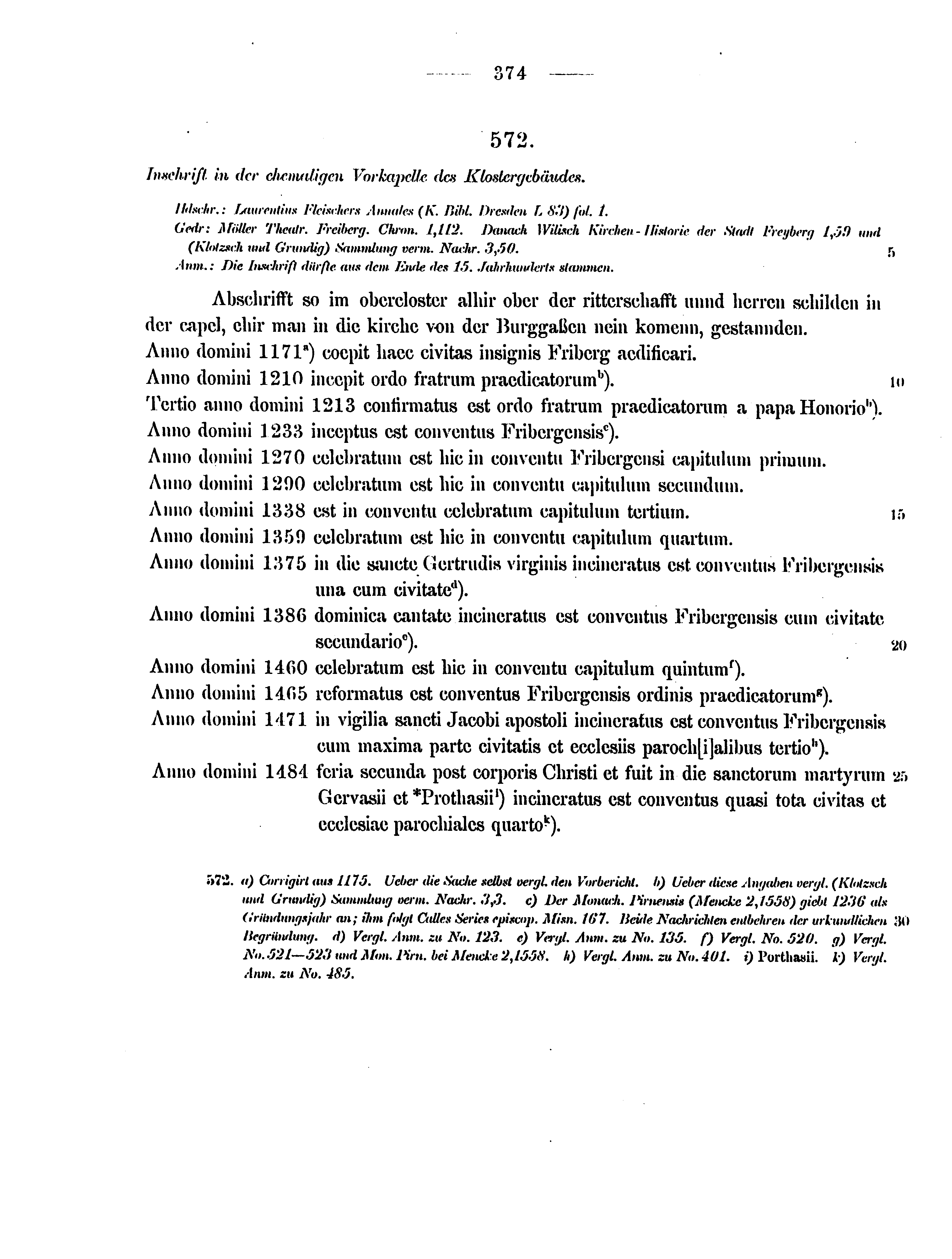 Historische Urkunde Seite 374 aus Band cds2_12