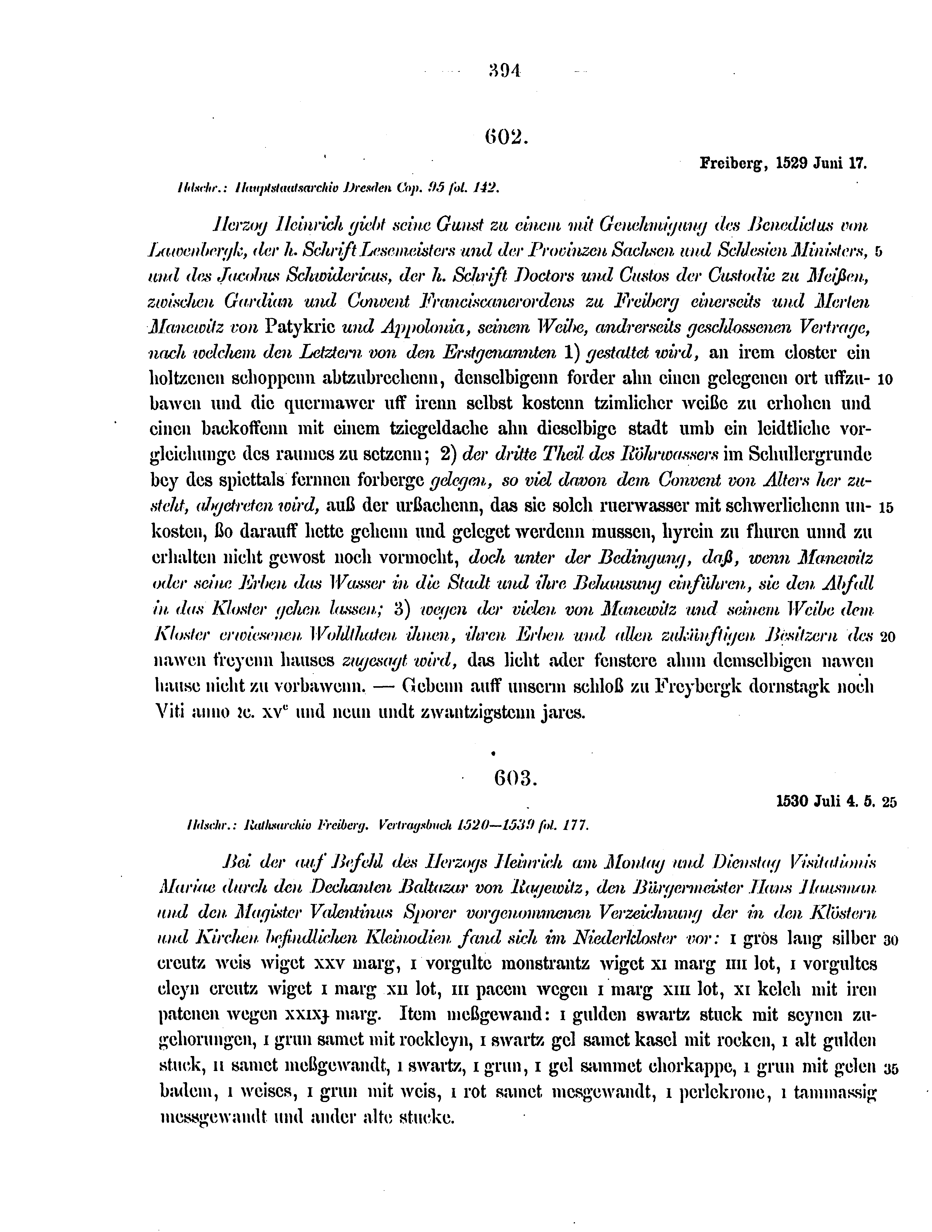 Historische Urkunde Seite 394 aus Band cds2_12