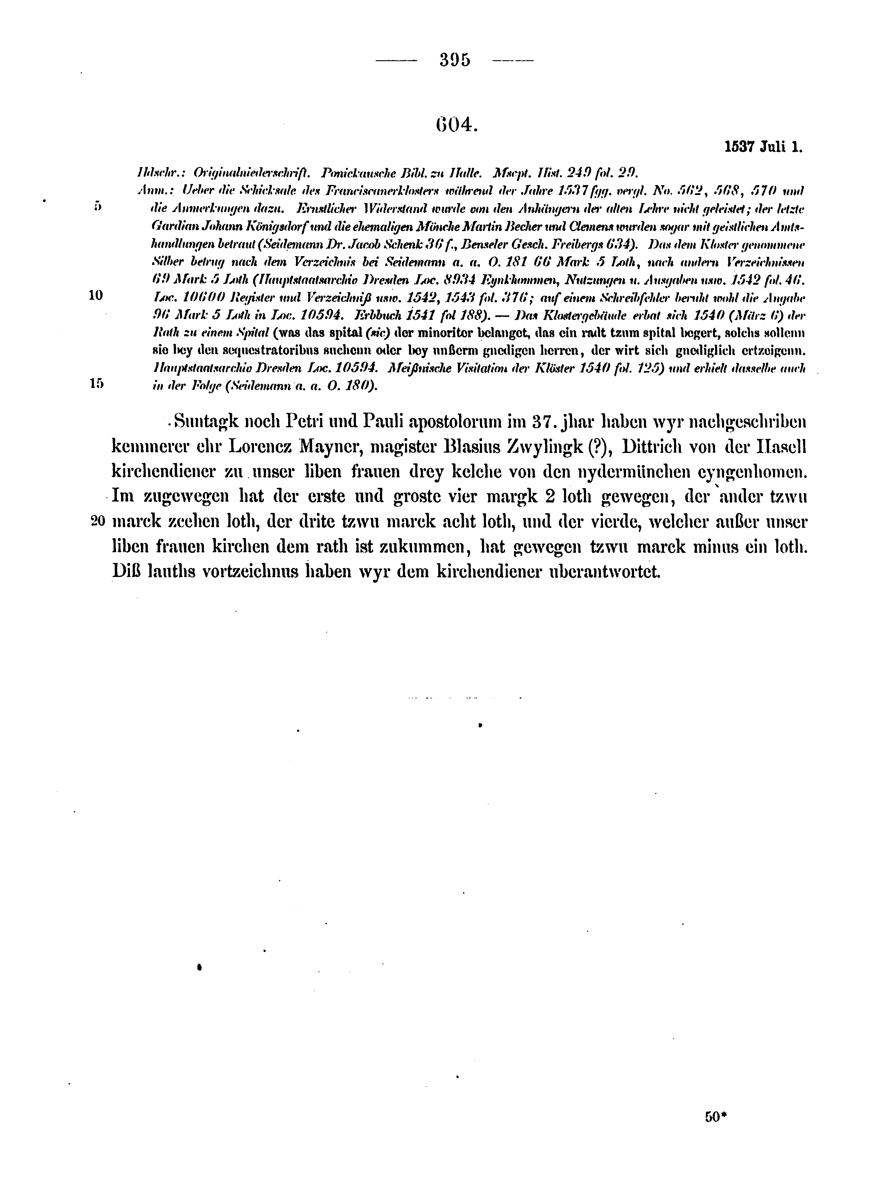 Historische Urkunde Seite 395 aus Band cds2_12