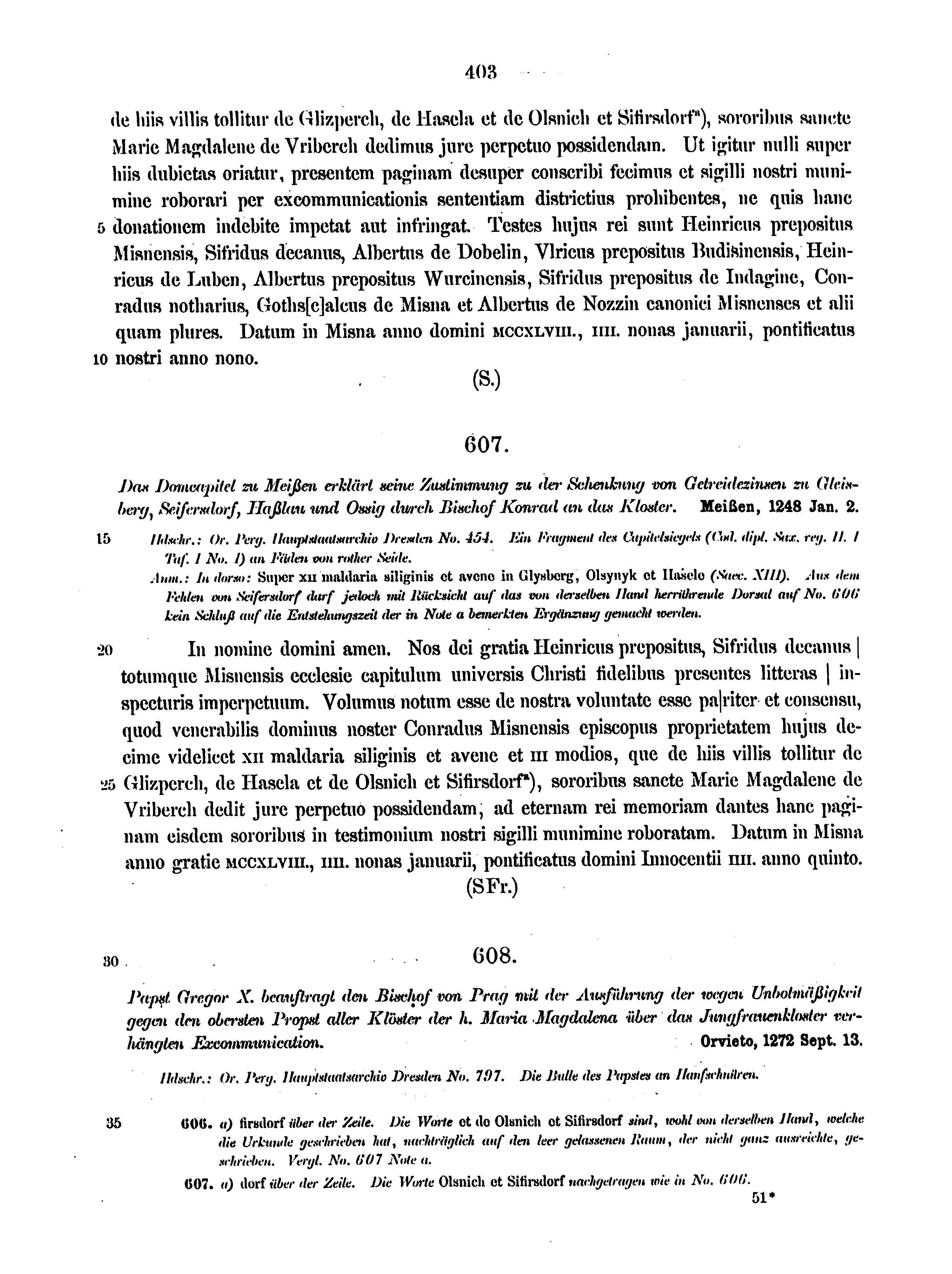 Historische Urkunde Seite 403 aus Band cds2_12