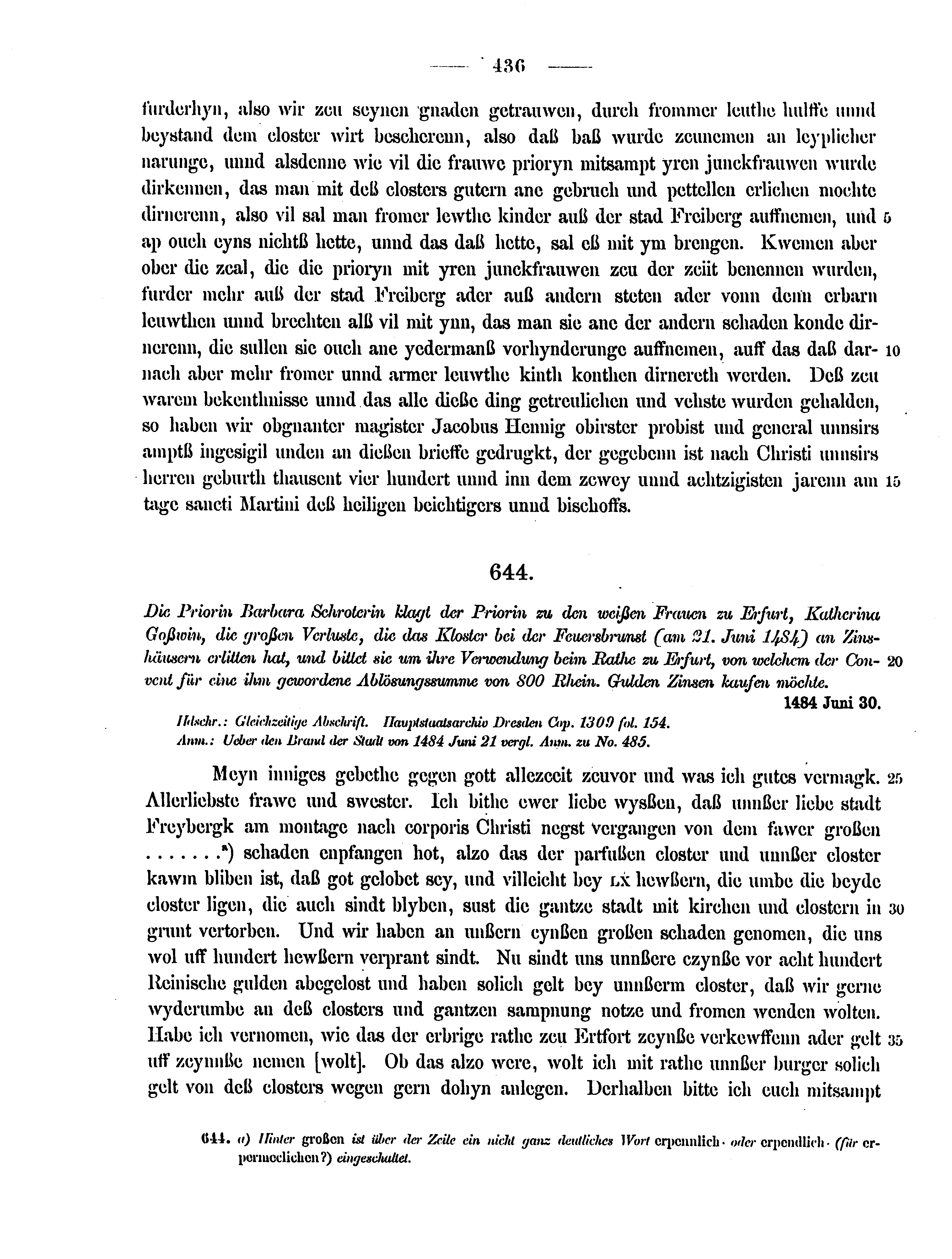 Historische Urkunde Seite 436 aus Band cds2_12