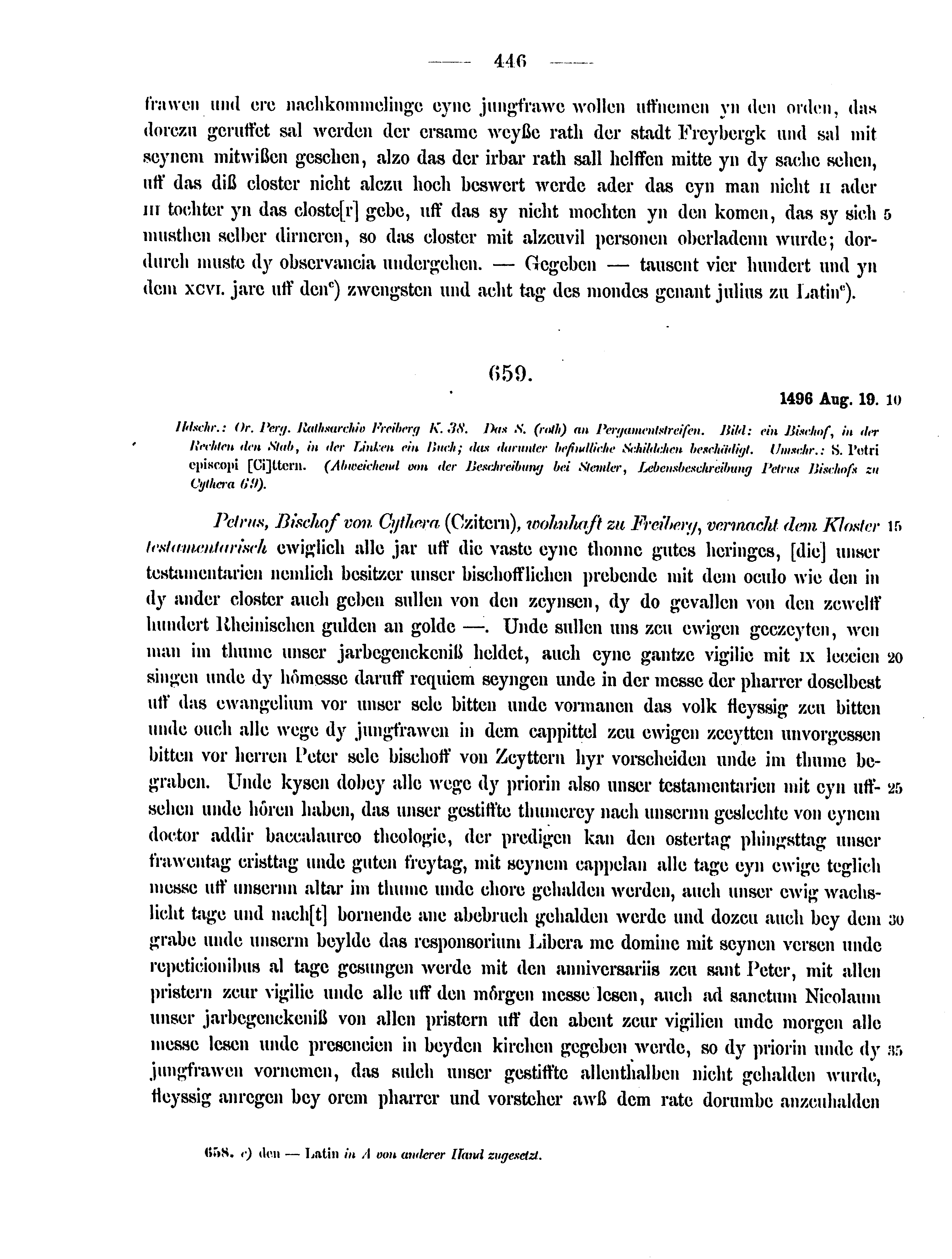 Historische Urkunde Seite 446 aus Band cds2_12