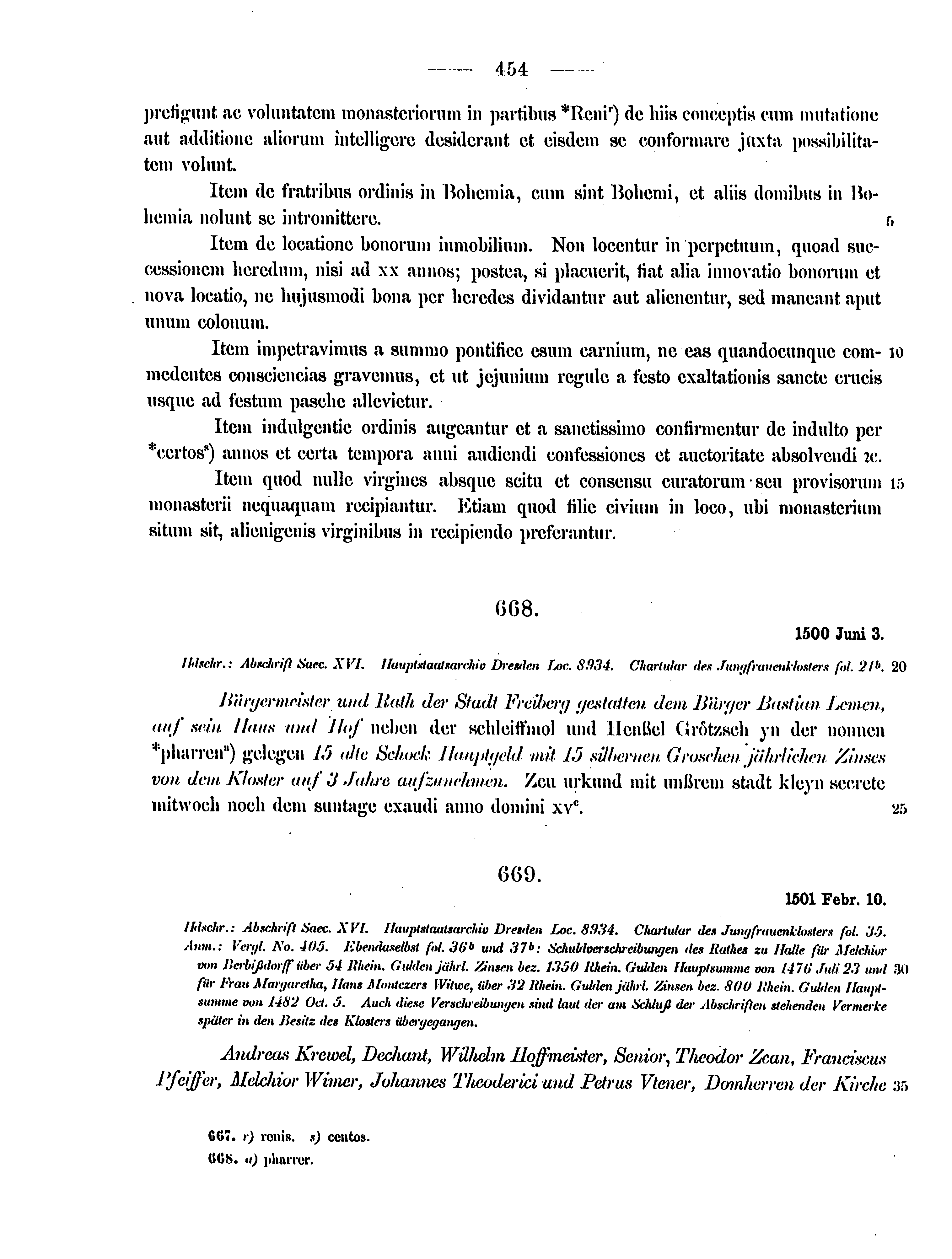 Historische Urkunde Seite 454 aus Band cds2_12