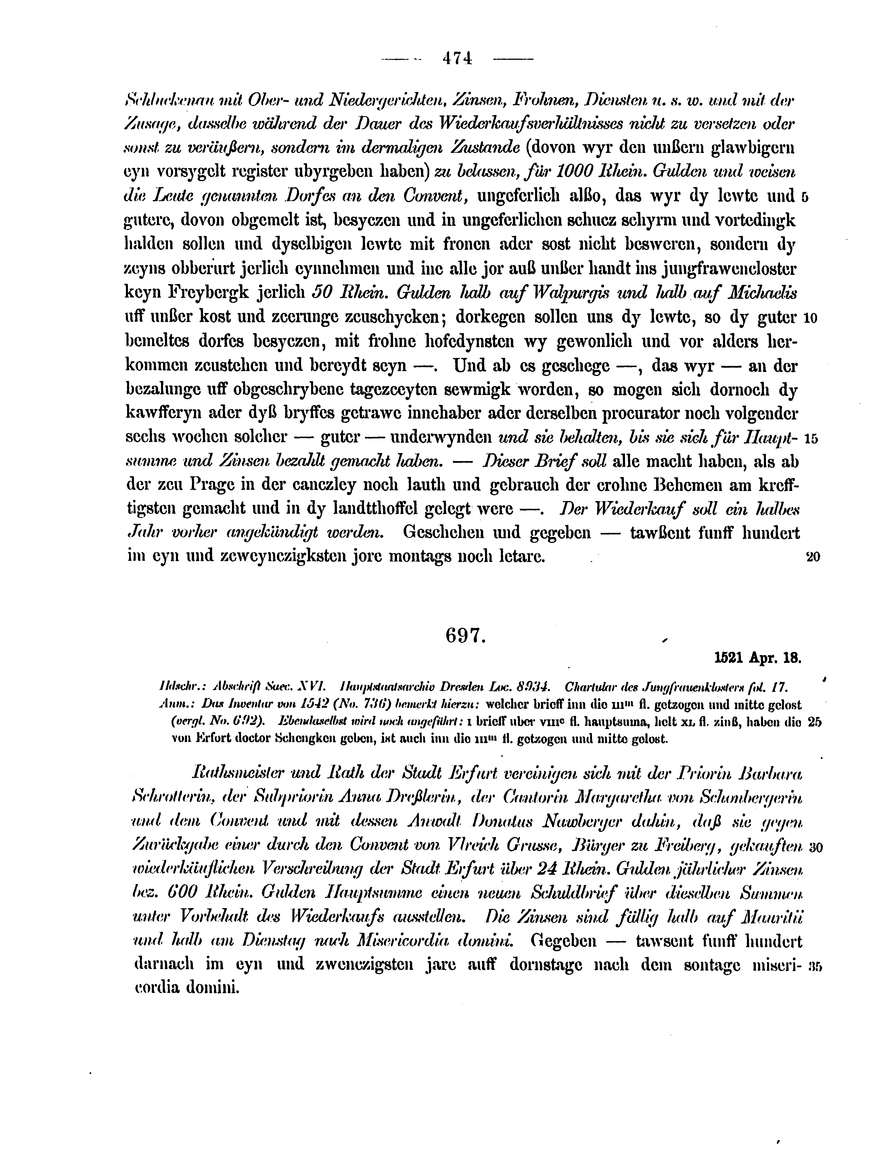 Historische Urkunde Seite 474 aus Band cds2_12