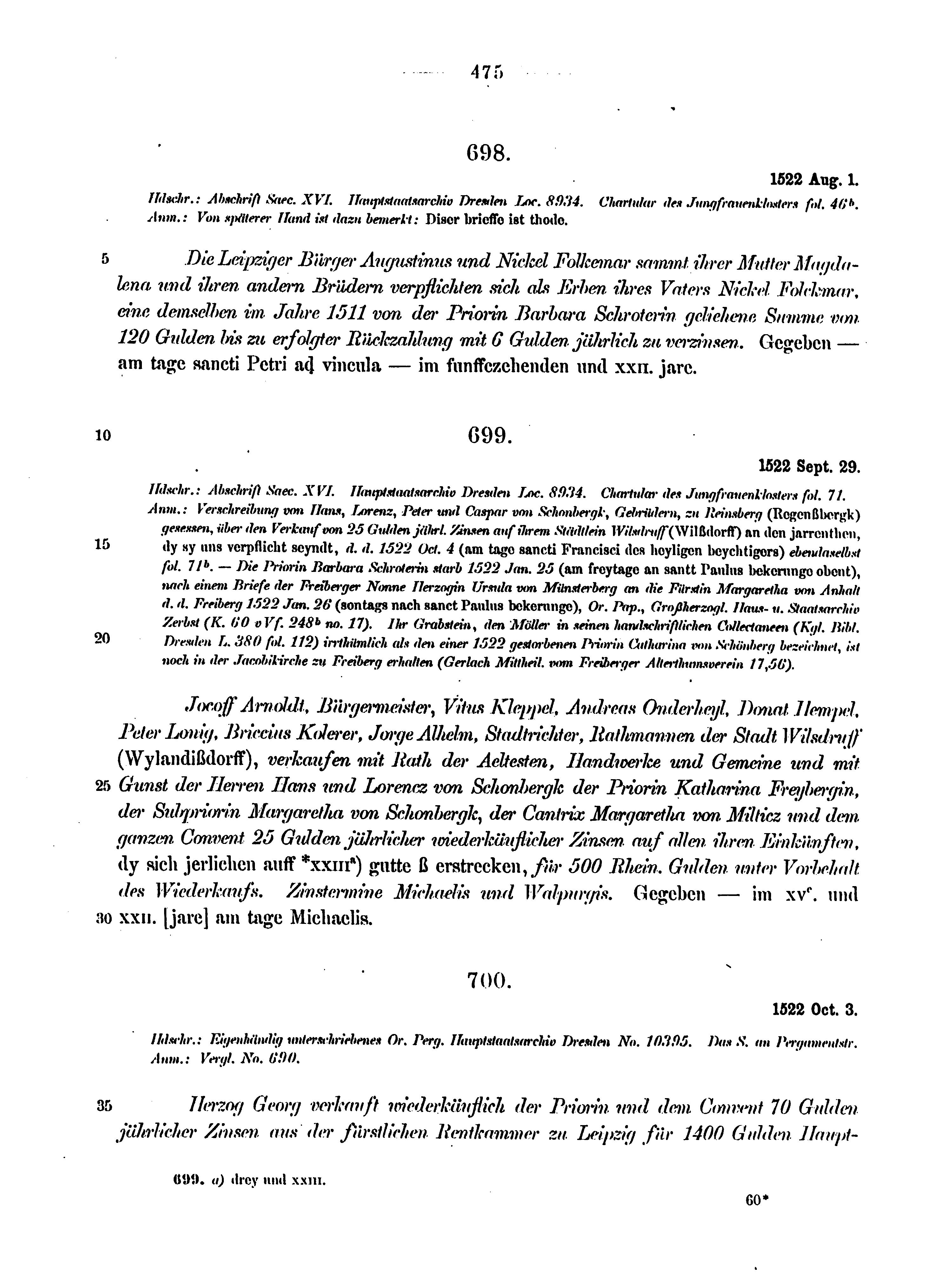 Historische Urkunde Seite 475 aus Band cds2_12