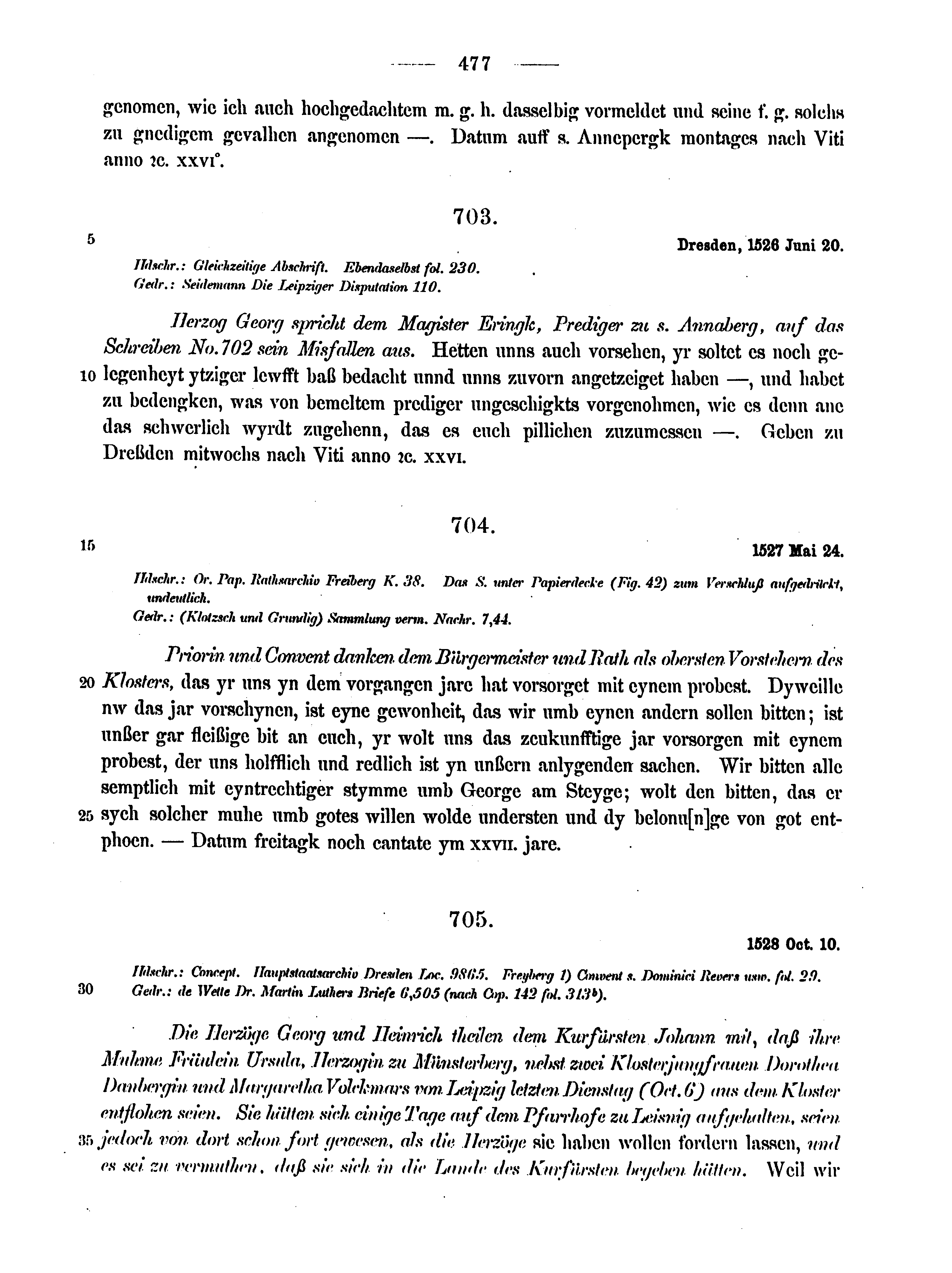 Historische Urkunde Seite 477 aus Band cds2_12