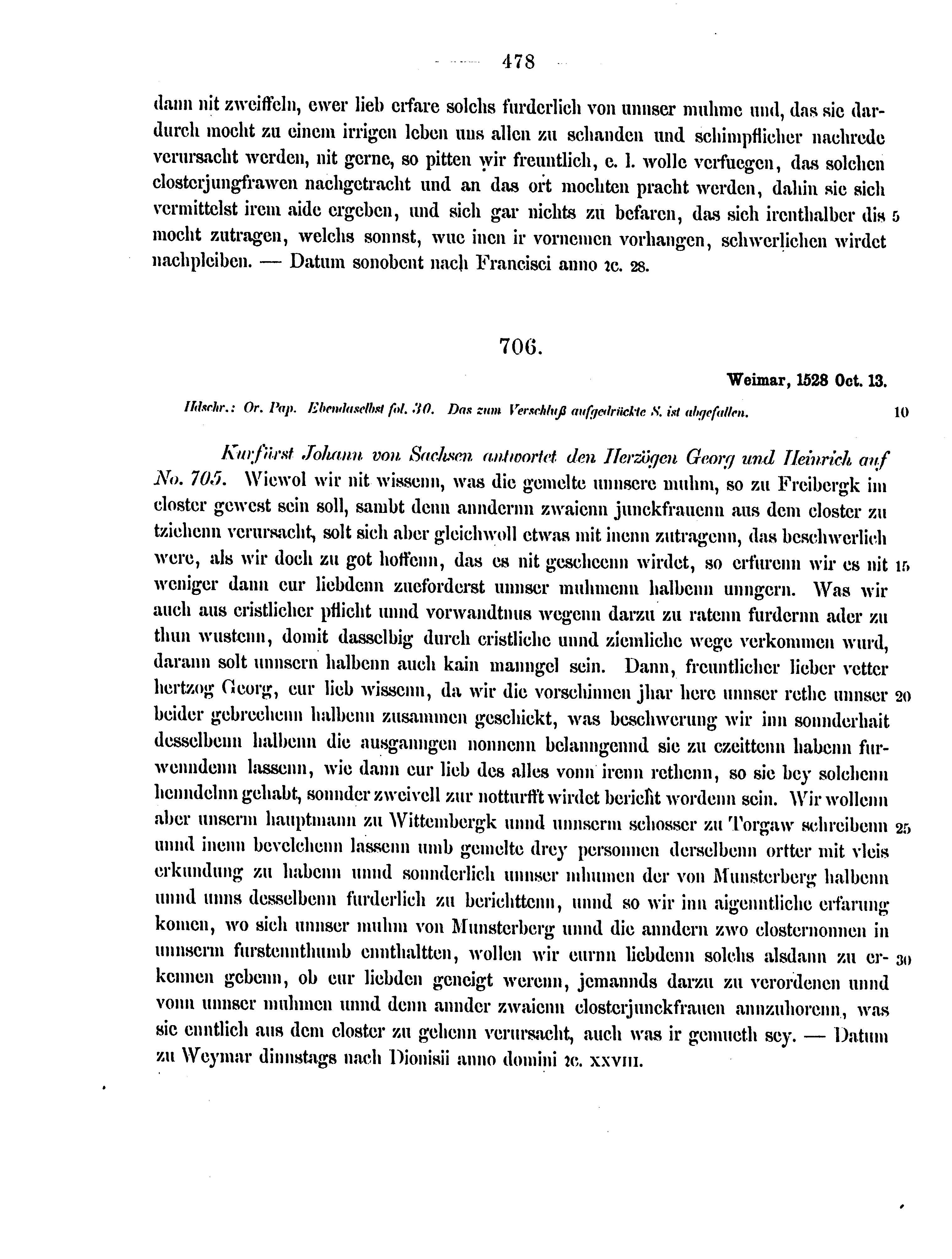 Historische Urkunde Seite 478 aus Band cds2_12