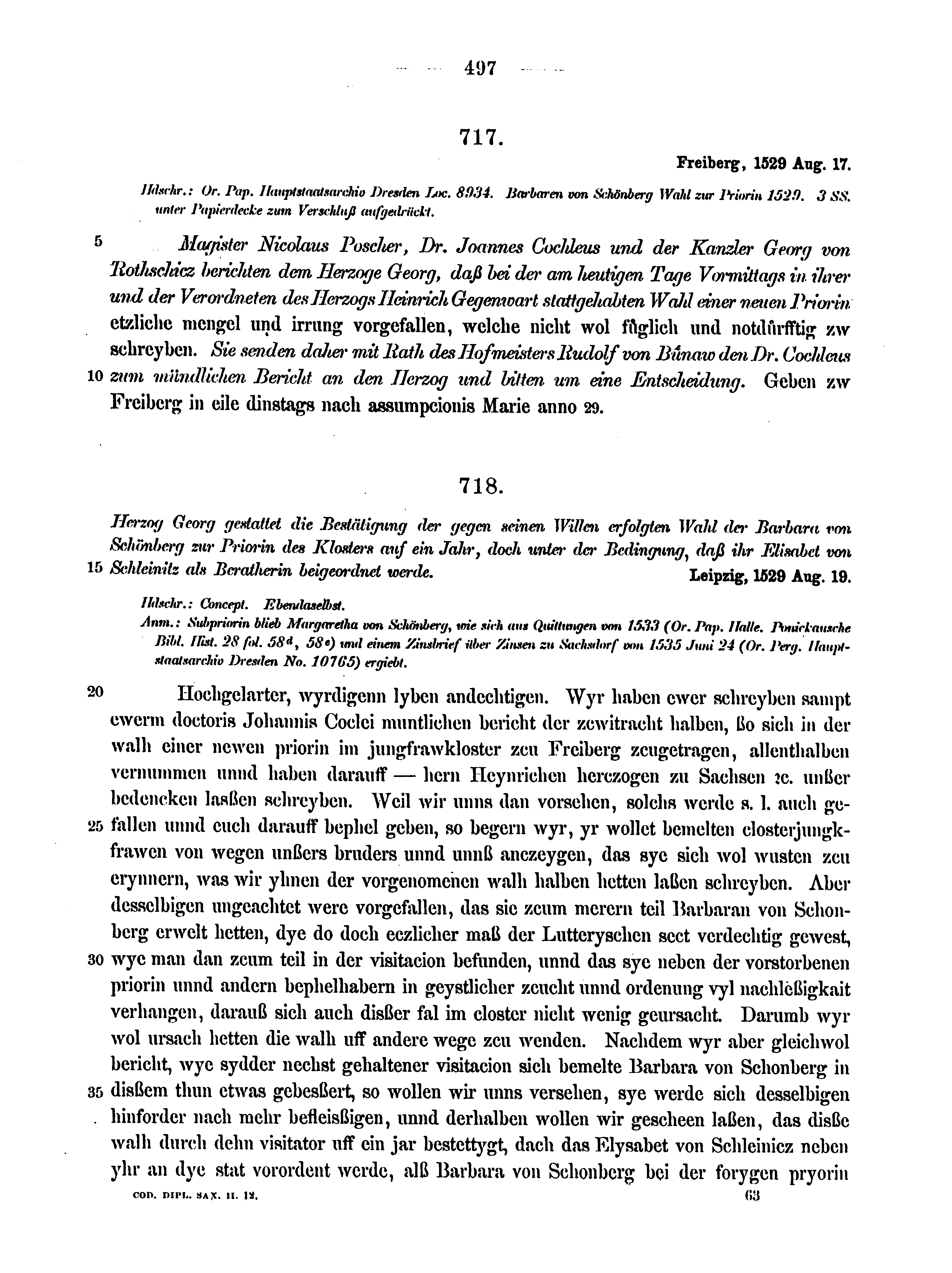 Historische Urkunde Seite 497 aus Band cds2_12