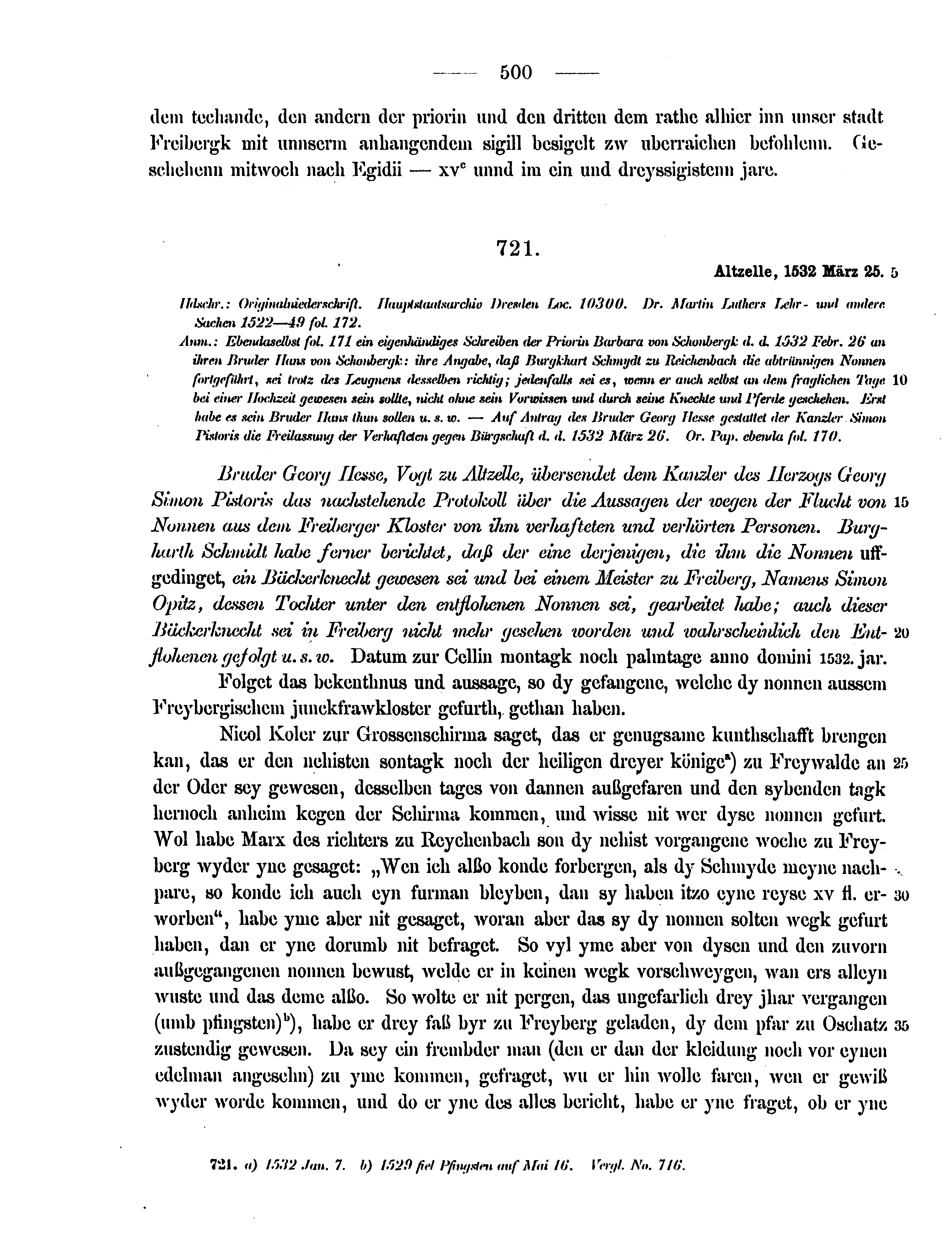 Historische Urkunde Seite 500 aus Band cds2_12