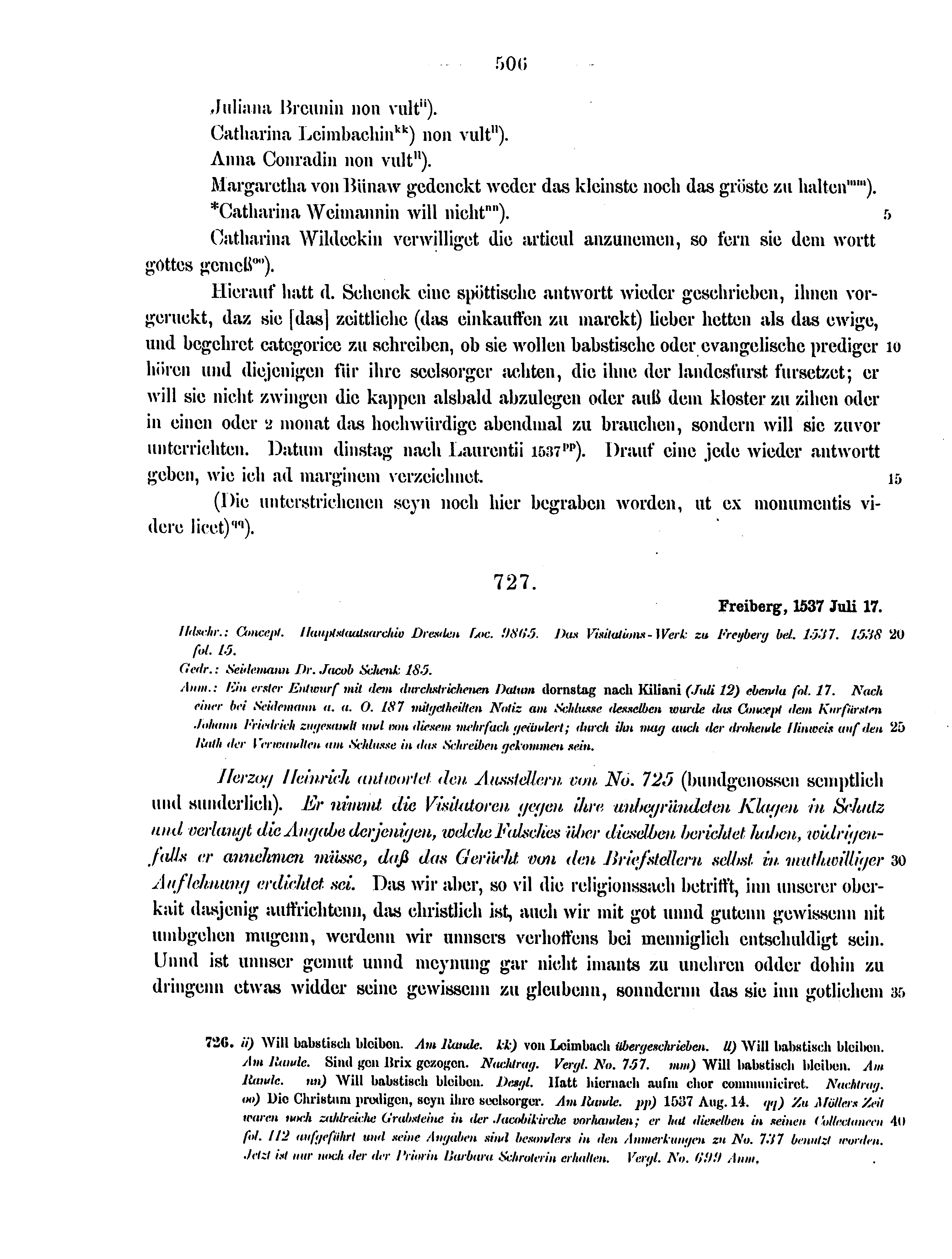 Historische Urkunde Seite 506 aus Band cds2_12