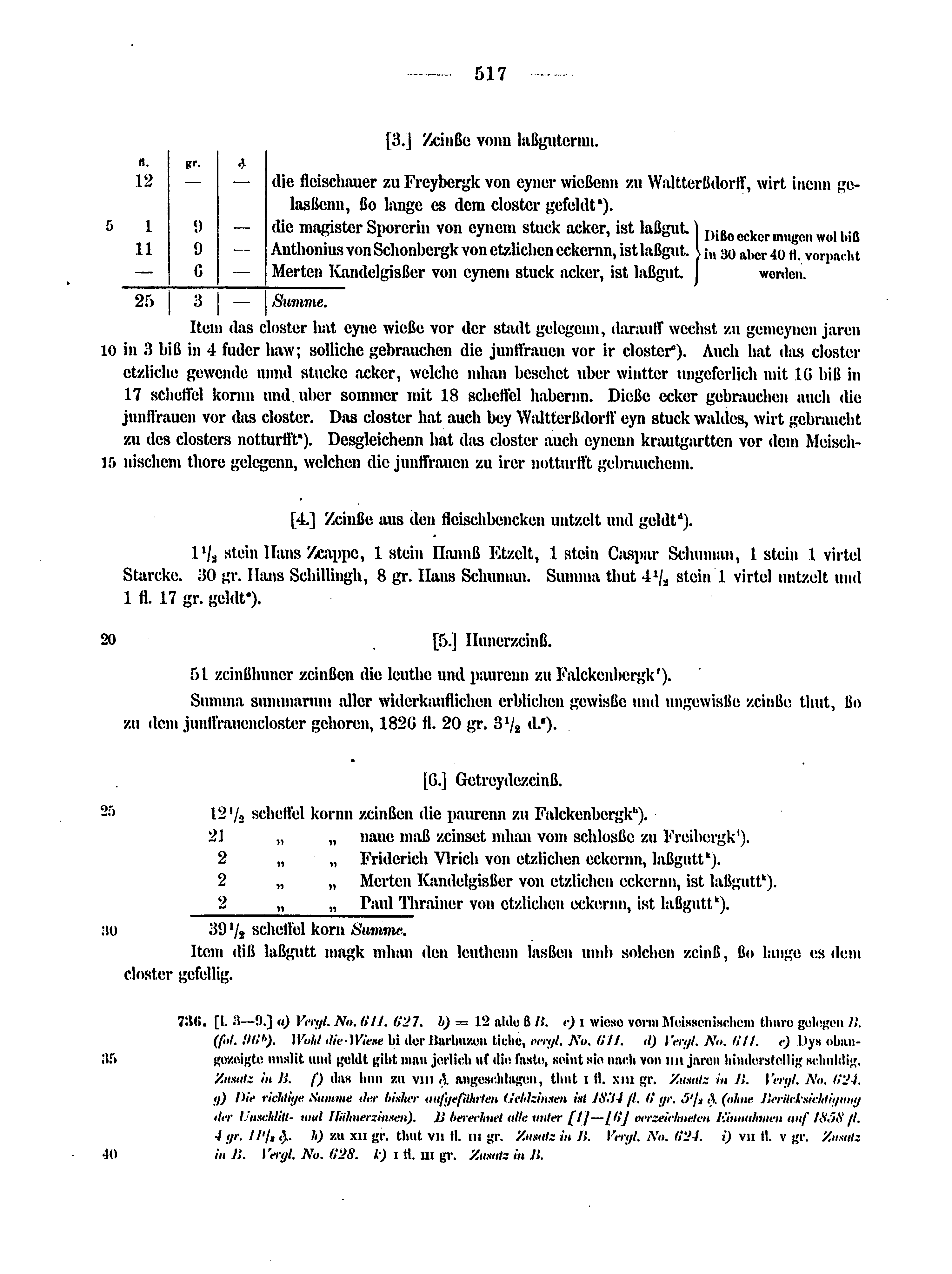 Historische Urkunde Seite 517 aus Band cds2_12
