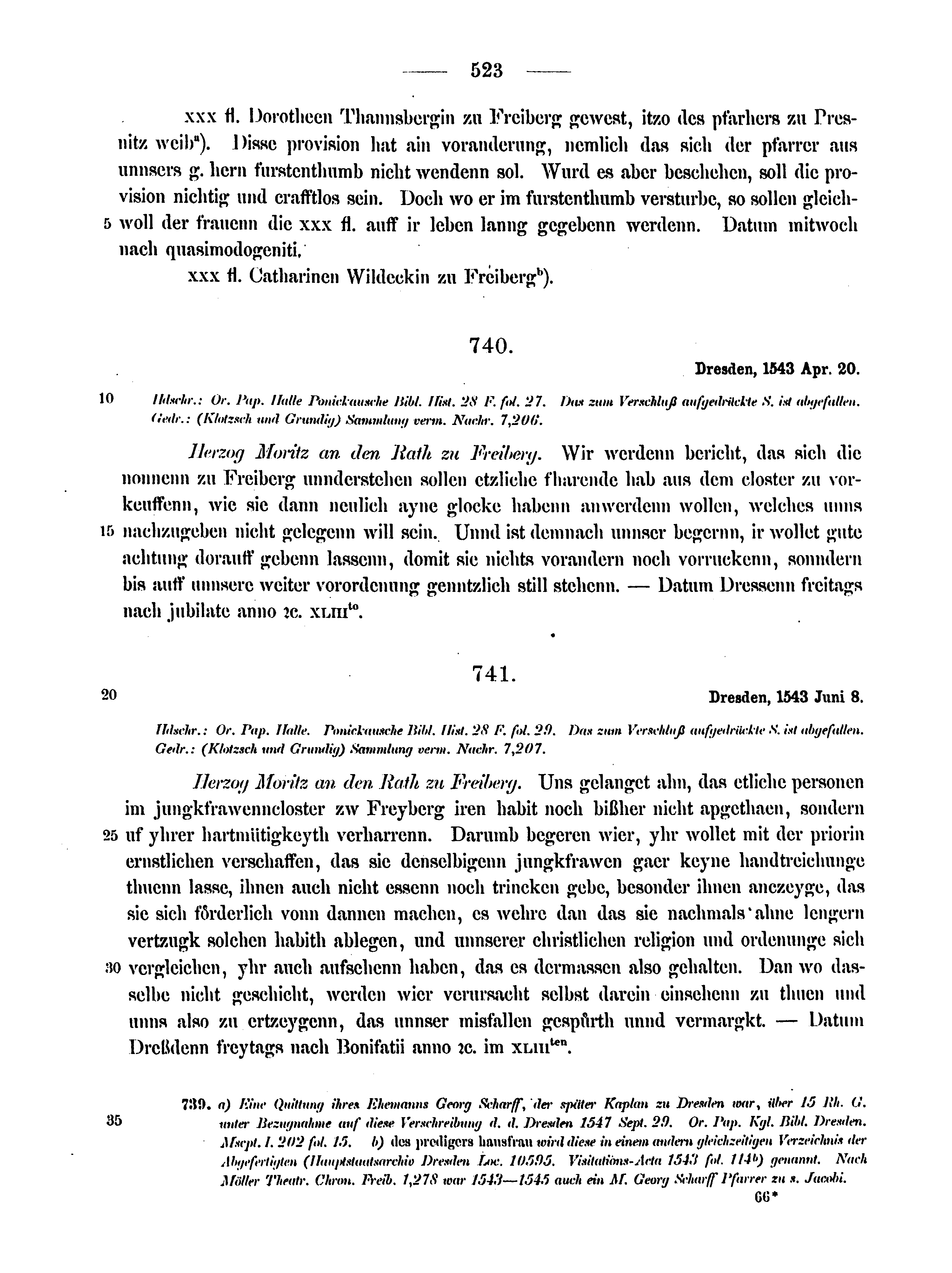 Historische Urkunde Seite 523 aus Band cds2_12