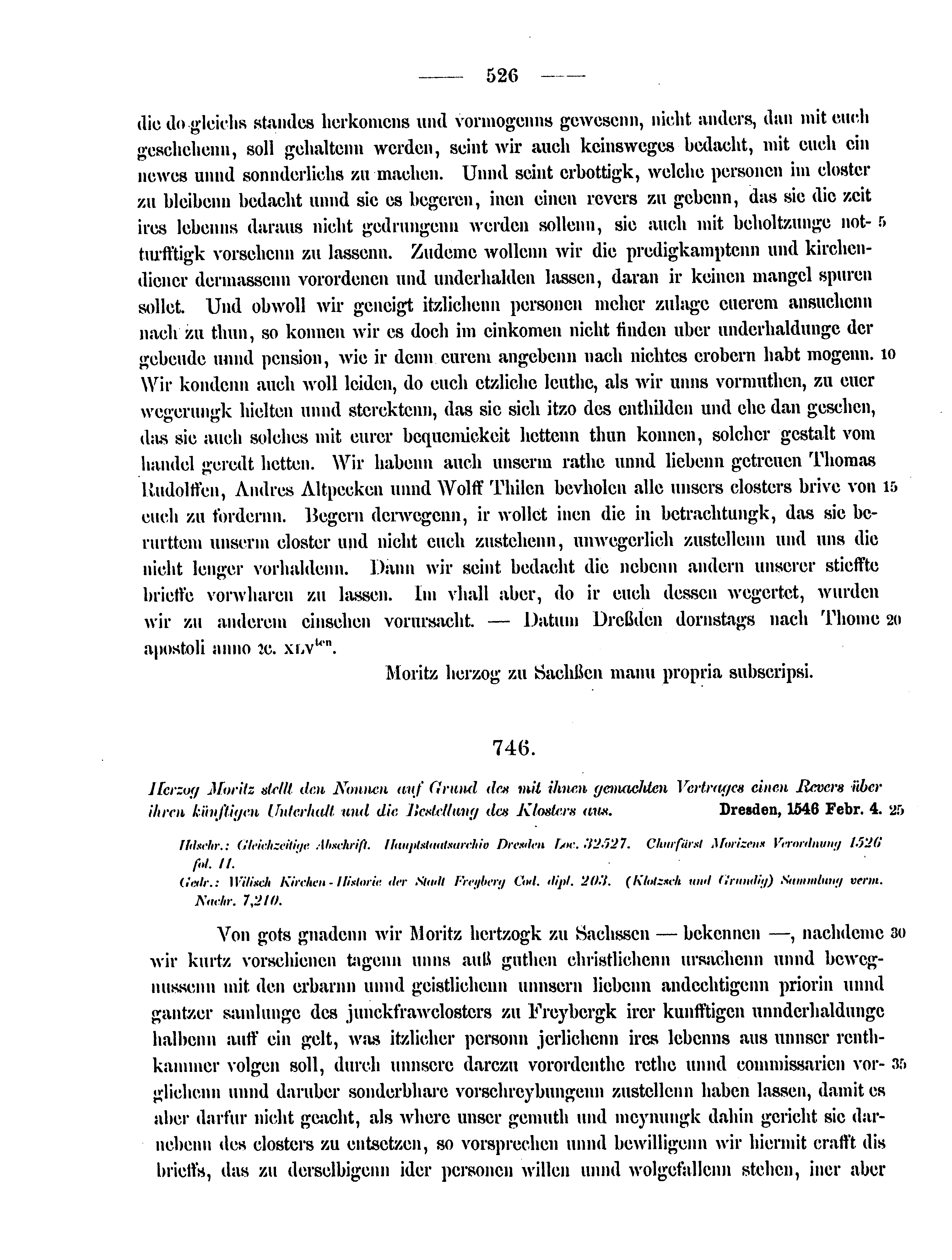 Historische Urkunde Seite 526 aus Band cds2_12