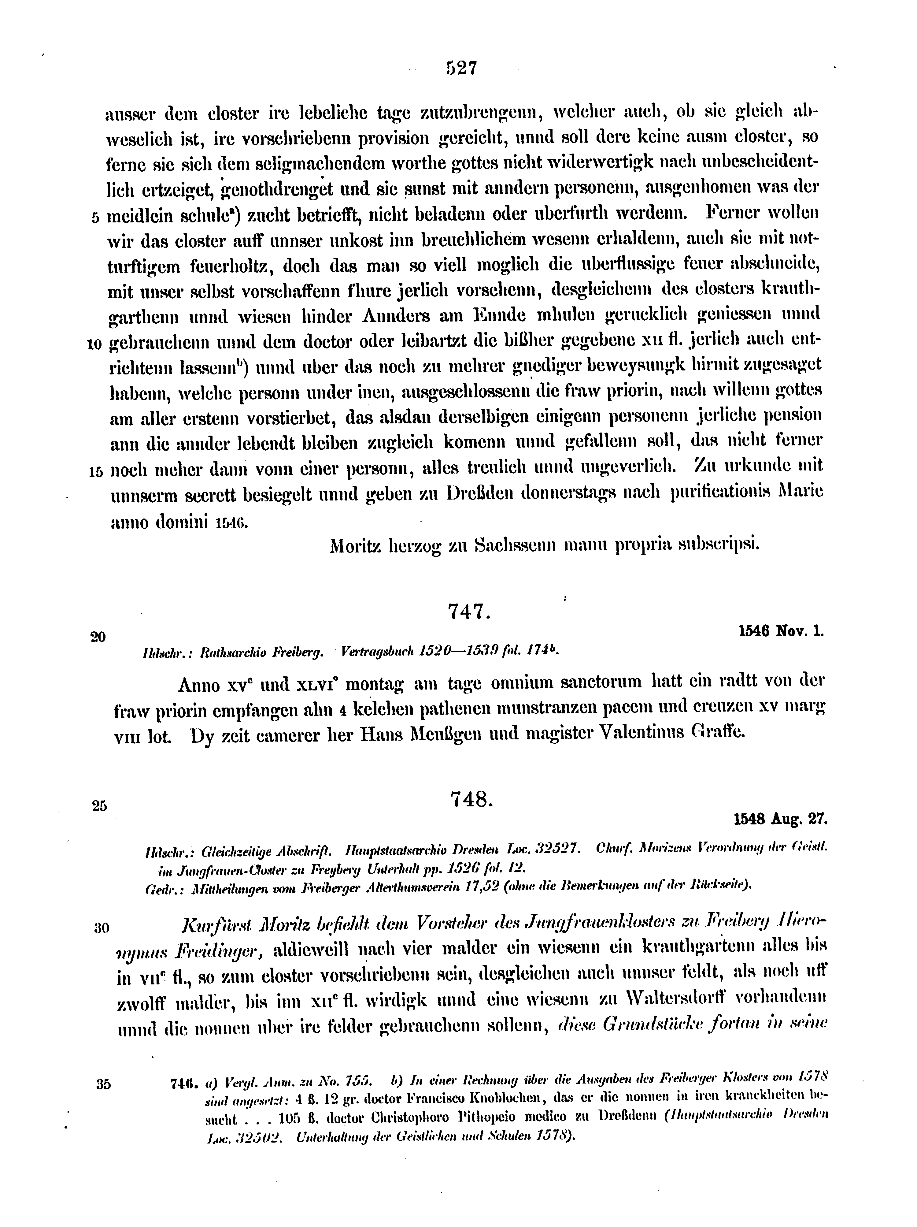 Historische Urkunde Seite 527 aus Band cds2_12