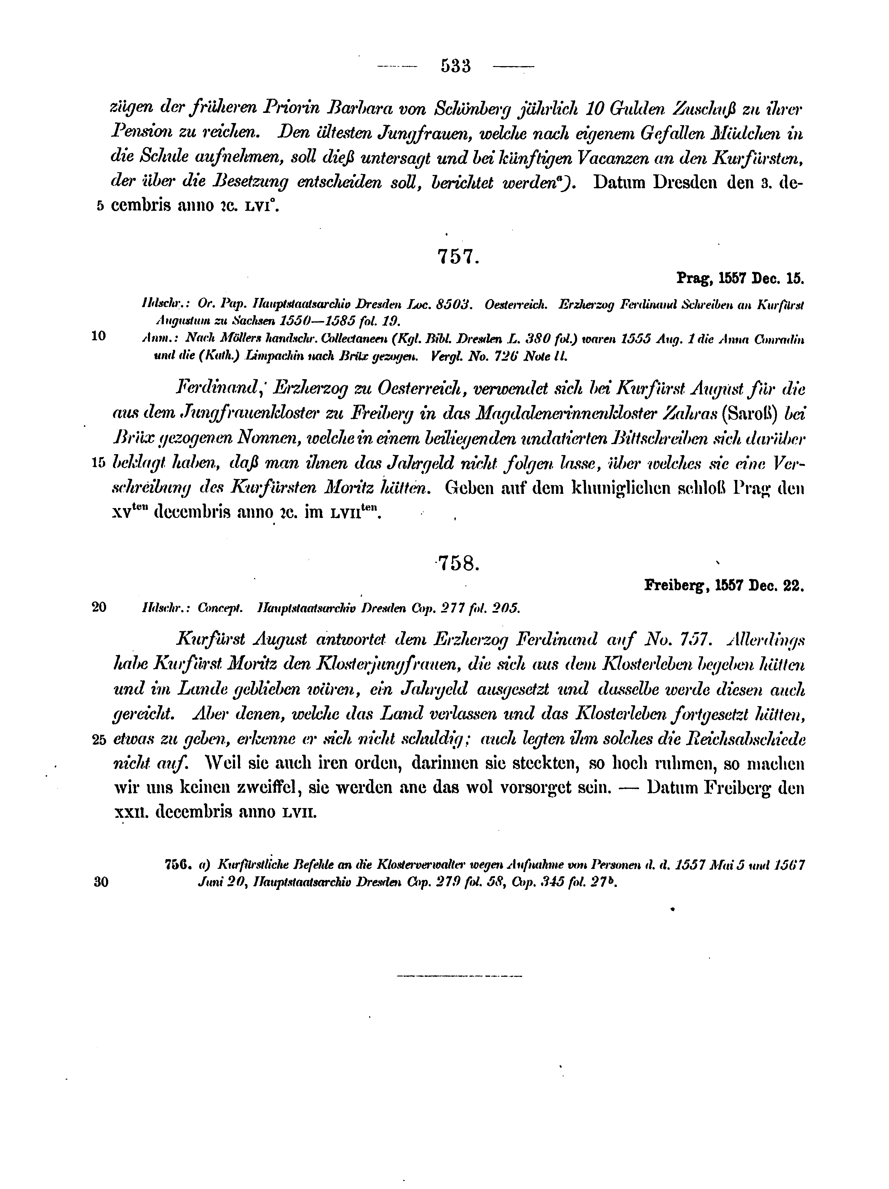 Historische Urkunde Seite 533 aus Band cds2_12