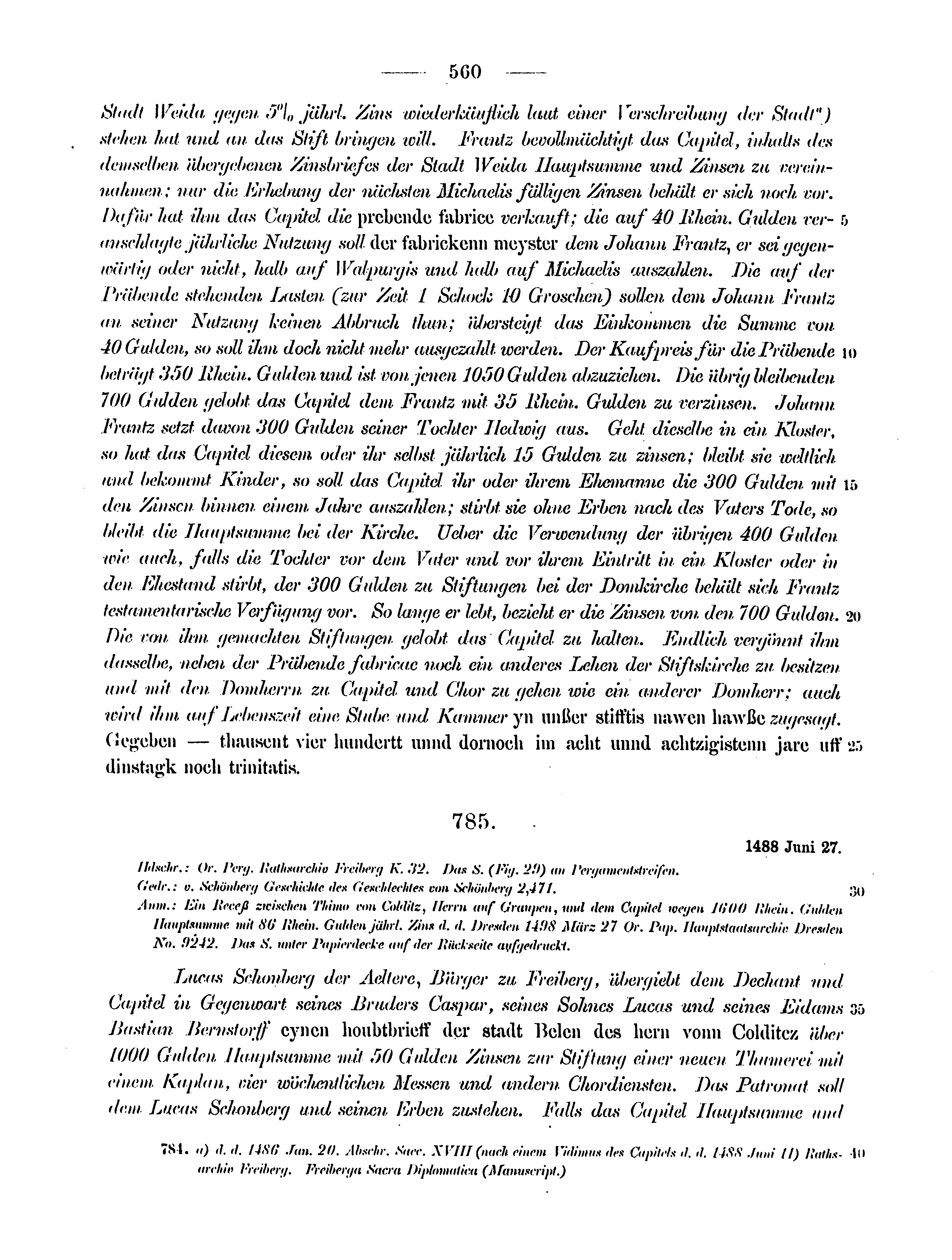 Historische Urkunde Seite 560 aus Band cds2_12