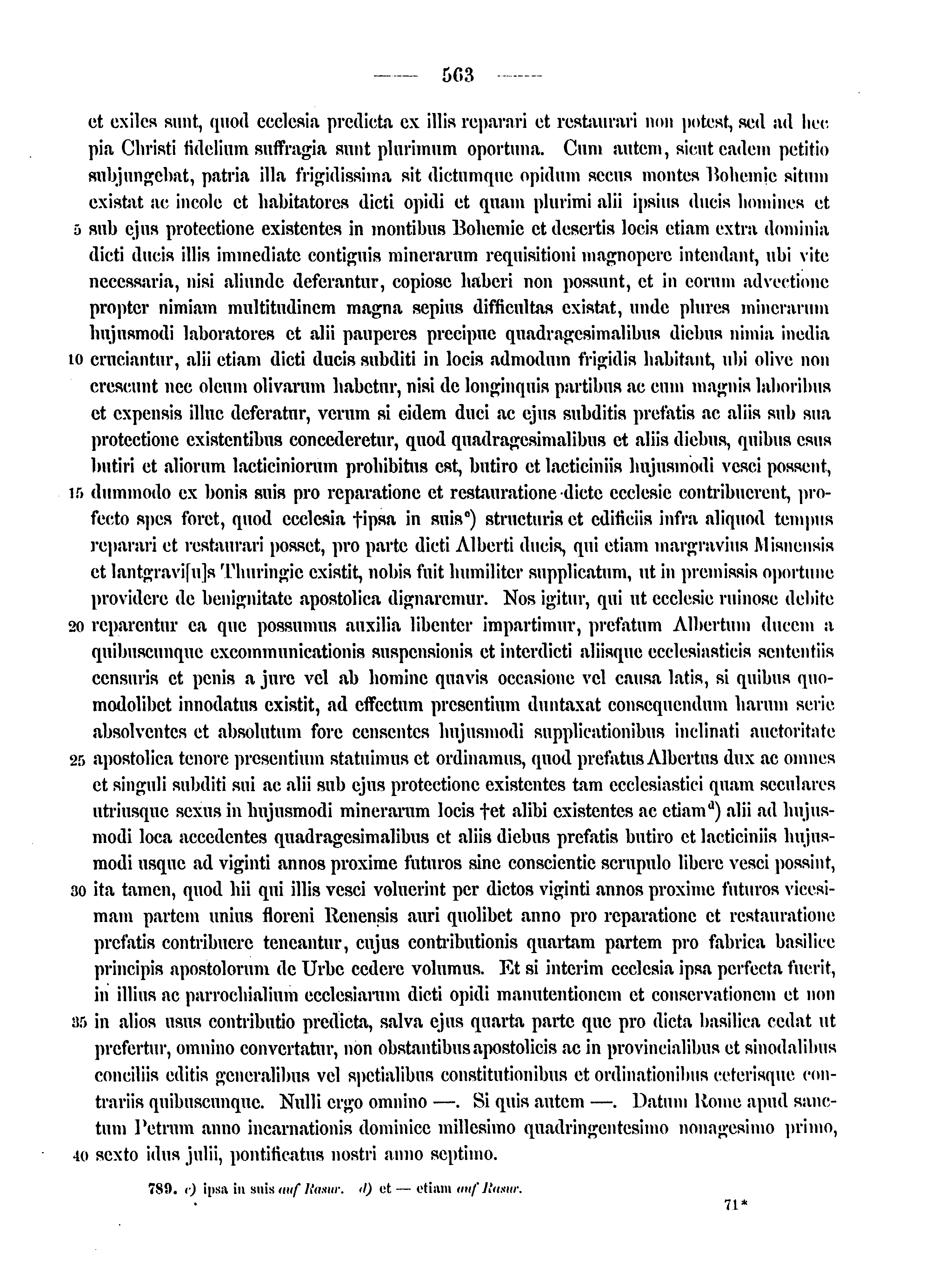 Historische Urkunde Seite 563 aus Band cds2_12