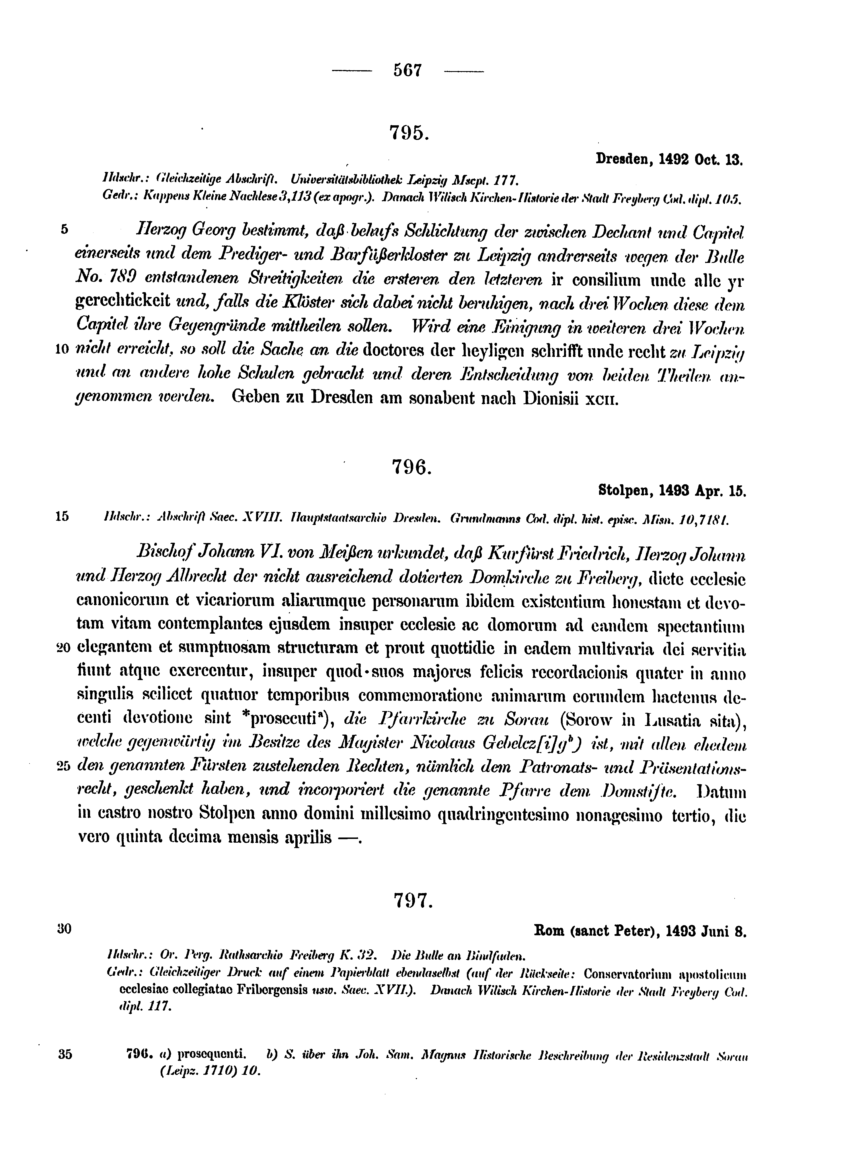 Historische Urkunde Seite 567 aus Band cds2_12