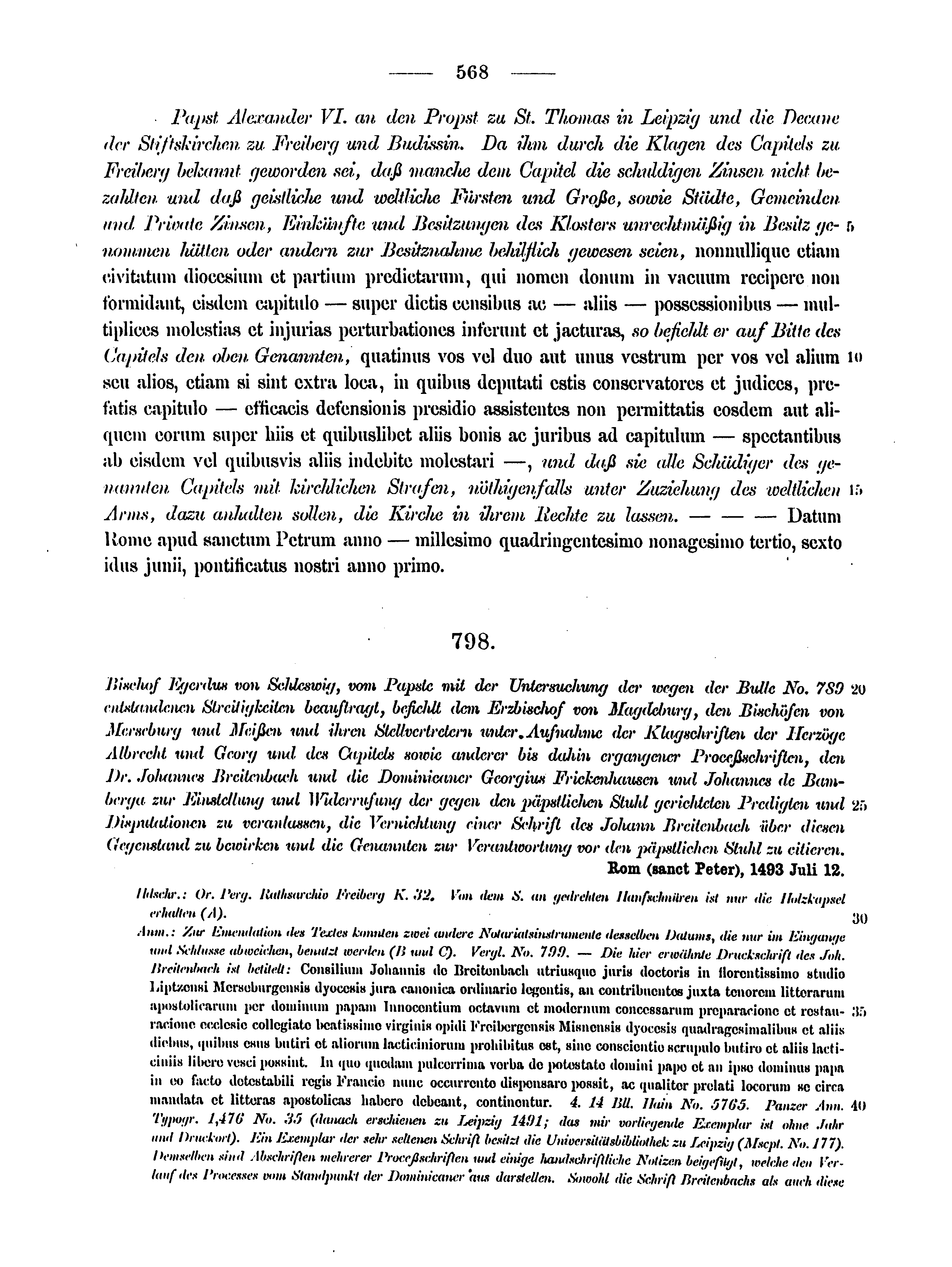 Historische Urkunde Seite 568 aus Band cds2_12