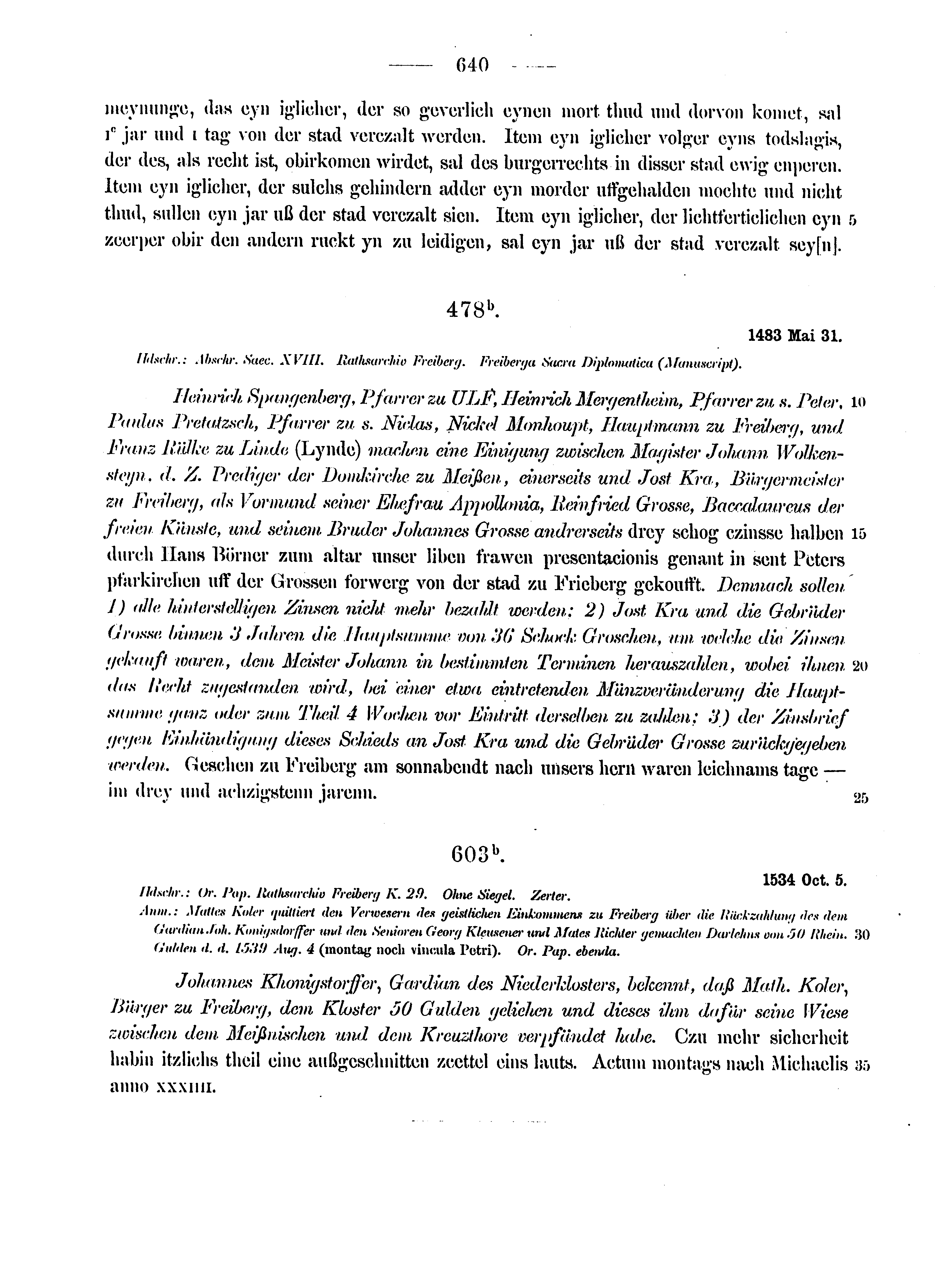 Historische Urkunde Seite 640 aus Band cds2_12
