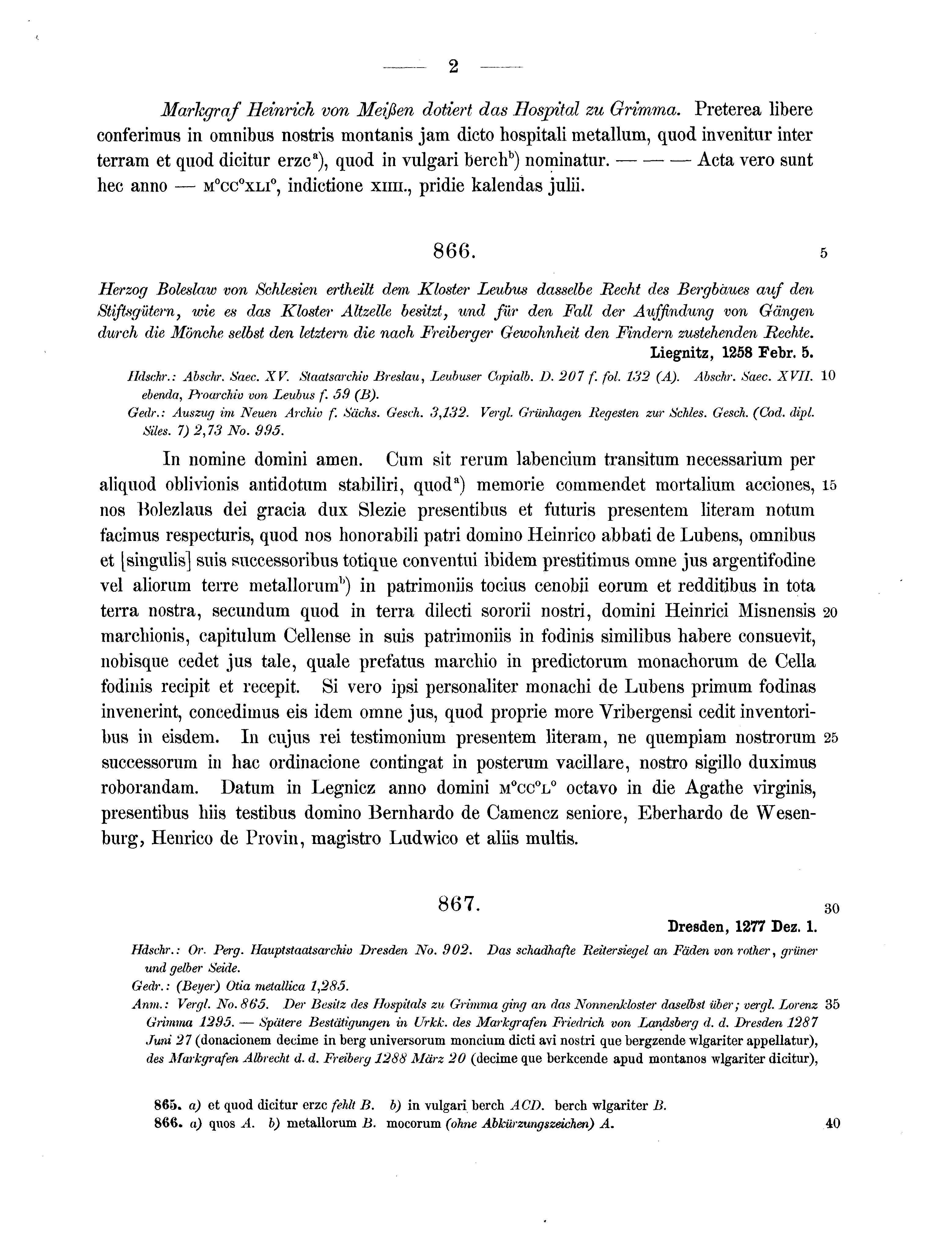 Historische Urkunde Seite 2 aus Band cds2_13