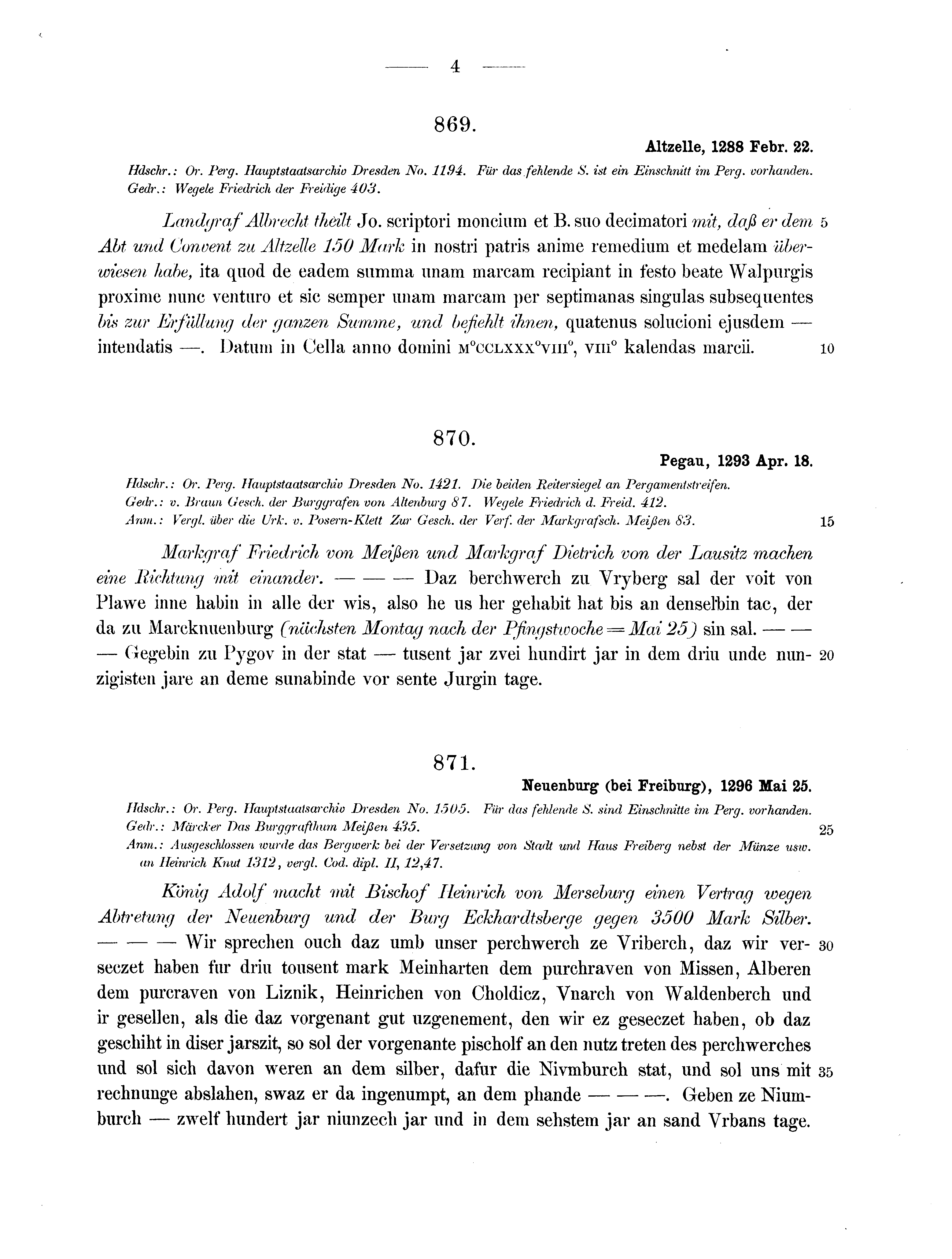 Historische Urkunde Seite 4 aus Band cds2_13