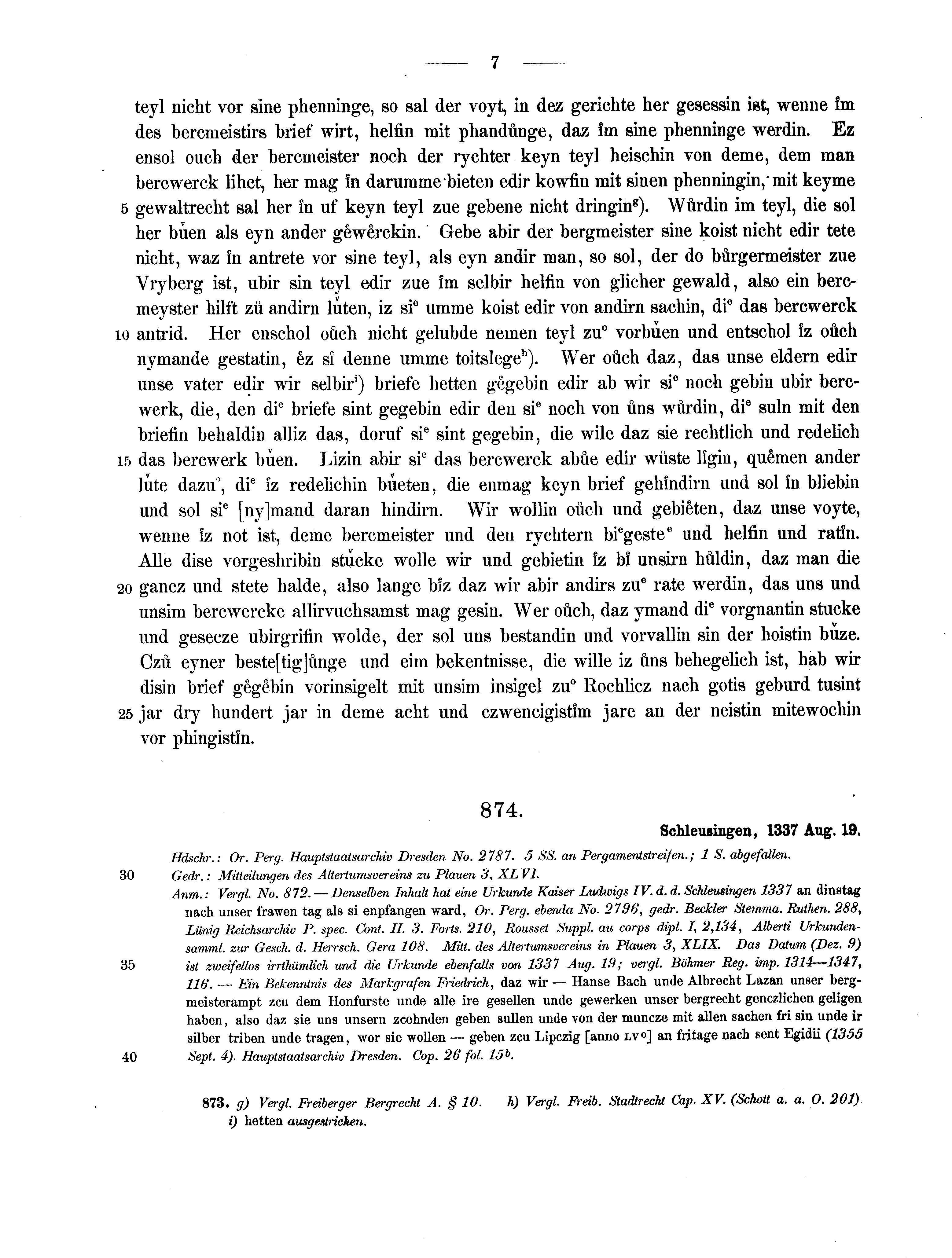 Historische Urkunde Seite 7 aus Band cds2_13
