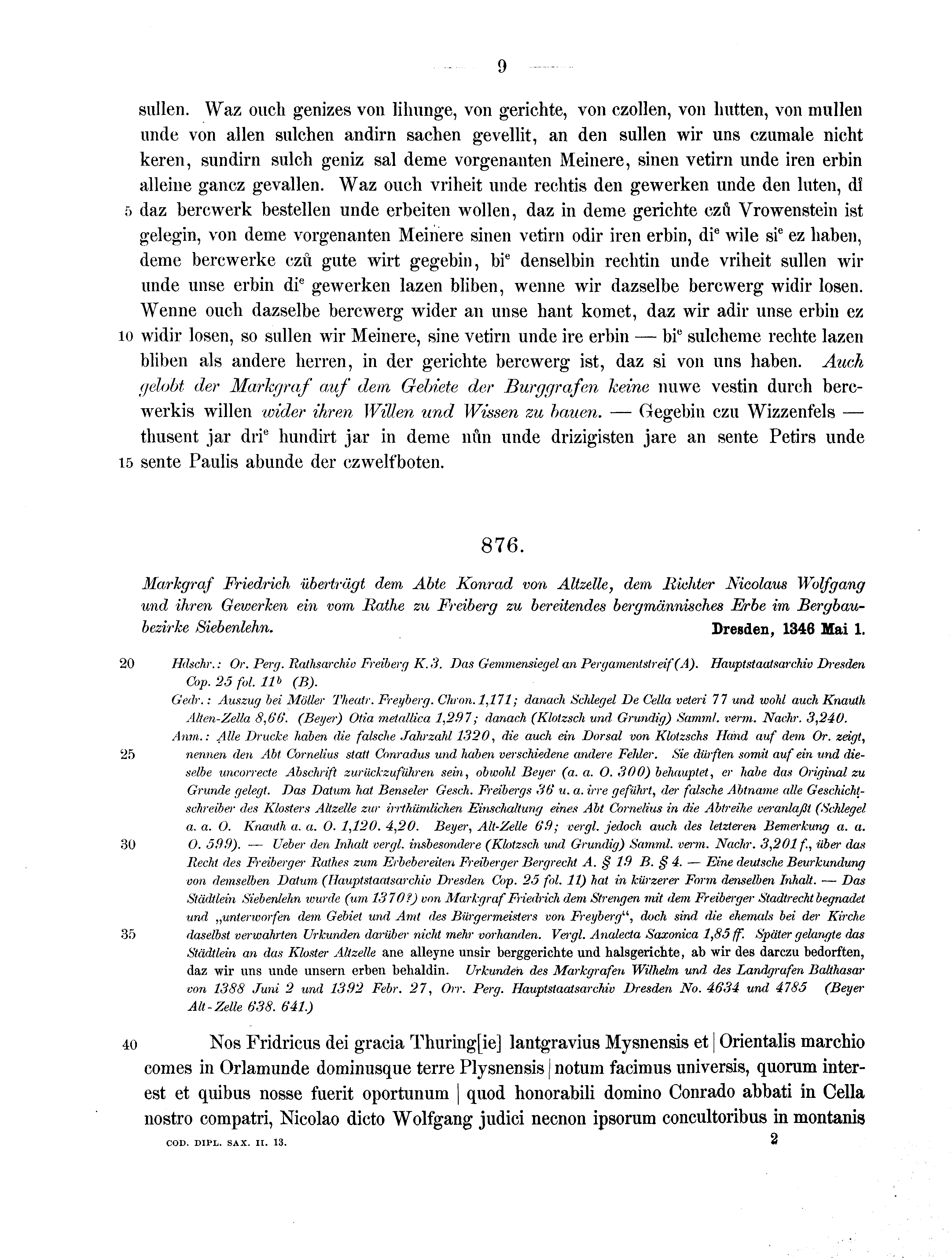 Historische Urkunde Seite 9 aus Band cds2_13