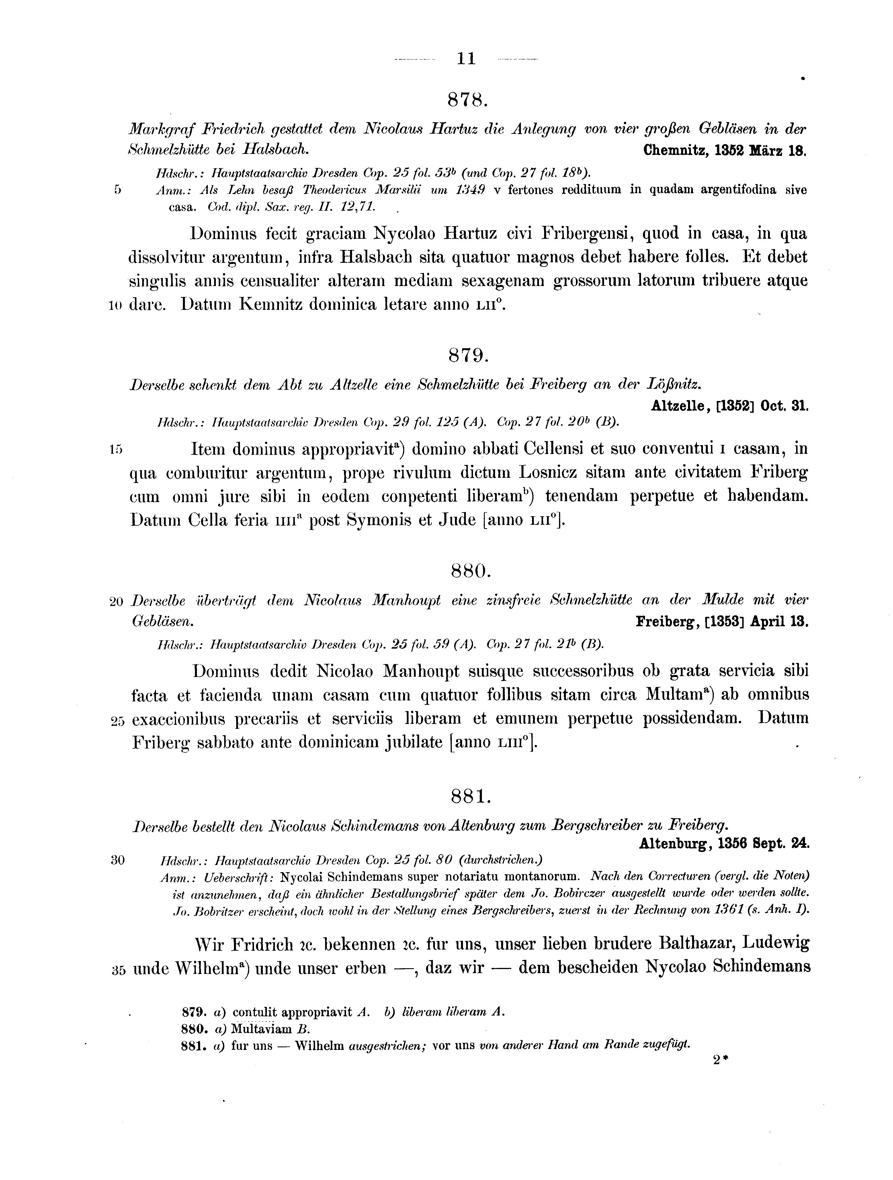 Historische Urkunde Seite 11 aus Band cds2_13