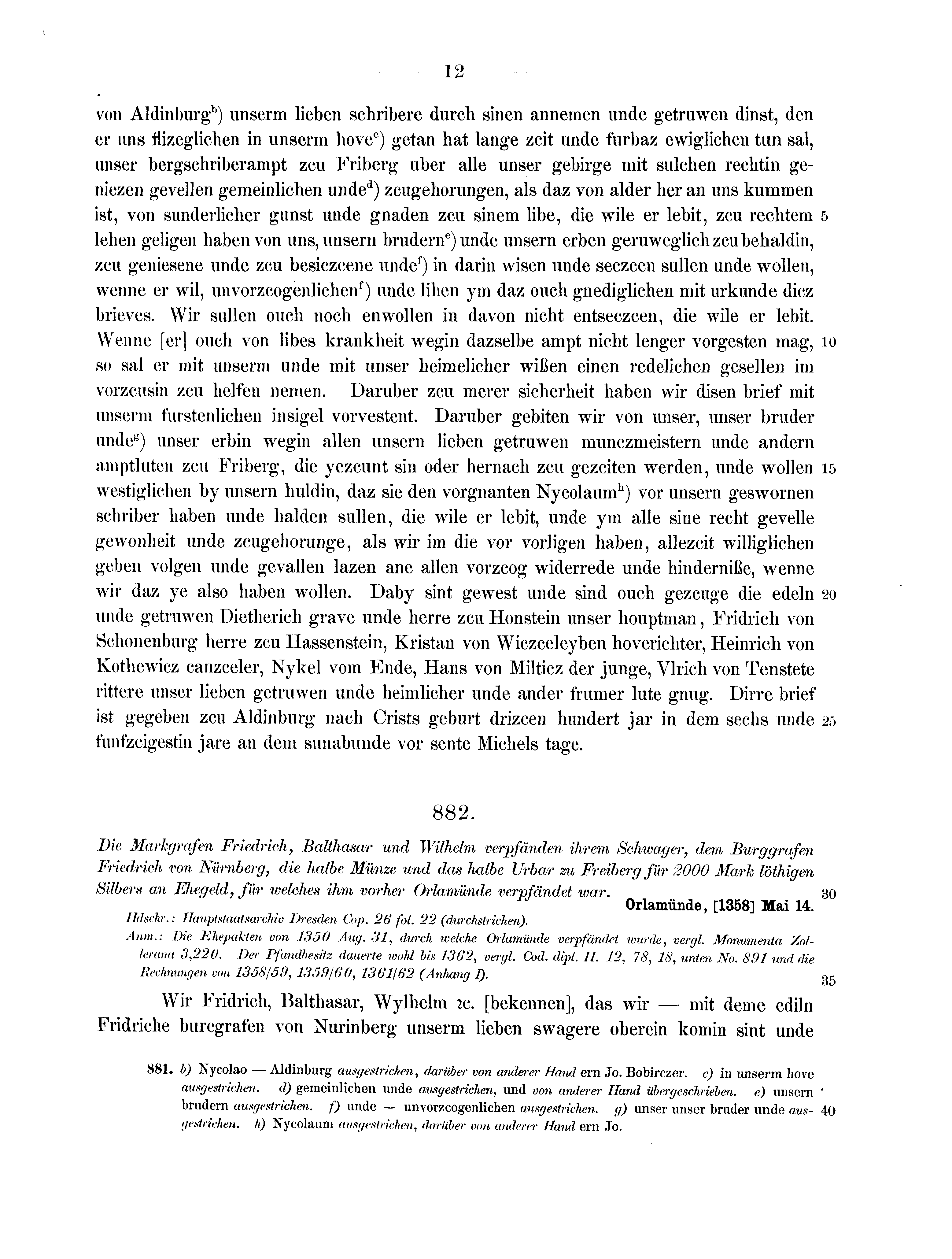 Historische Urkunde Seite 12 aus Band cds2_13