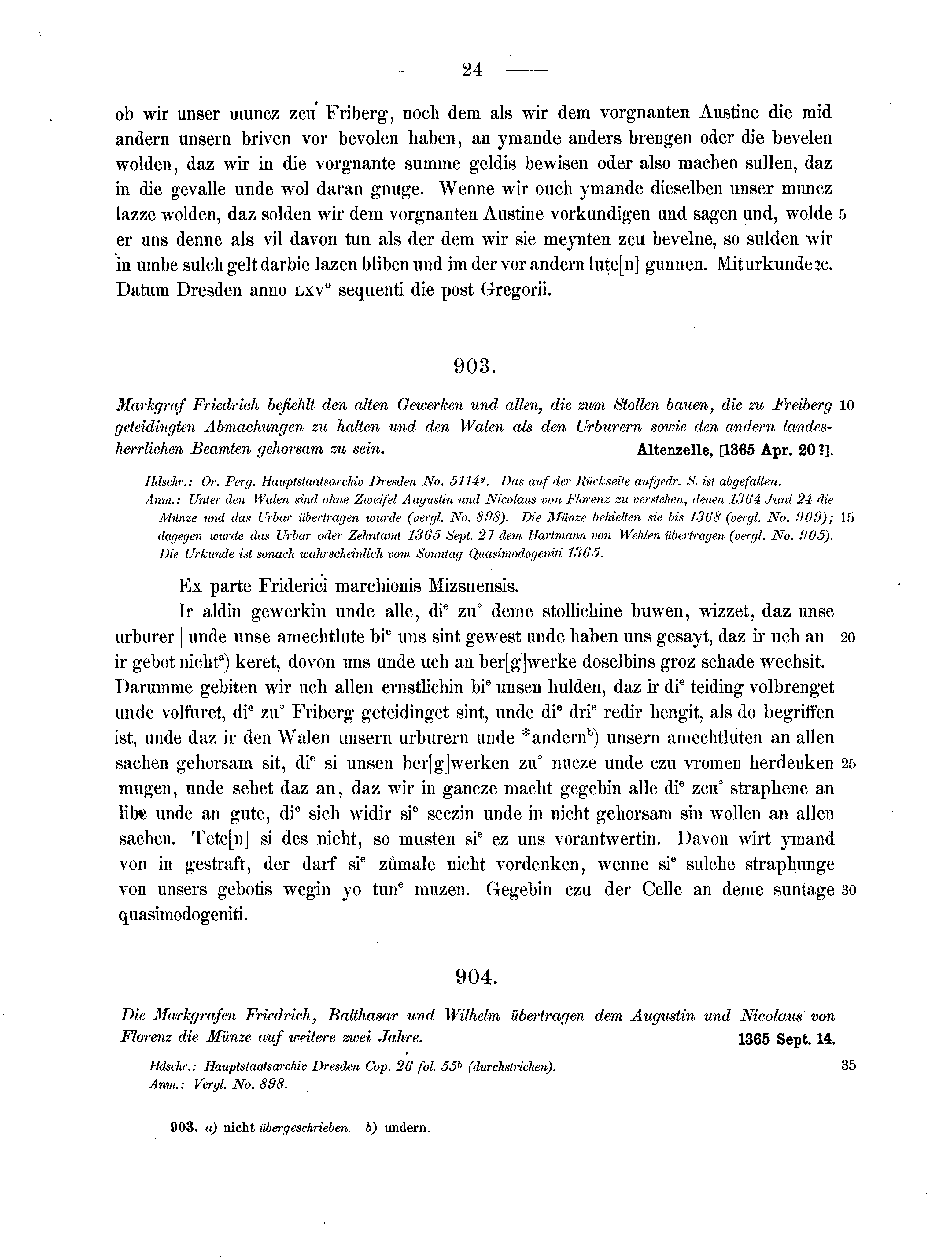 Historische Urkunde Seite 24 aus Band cds2_13