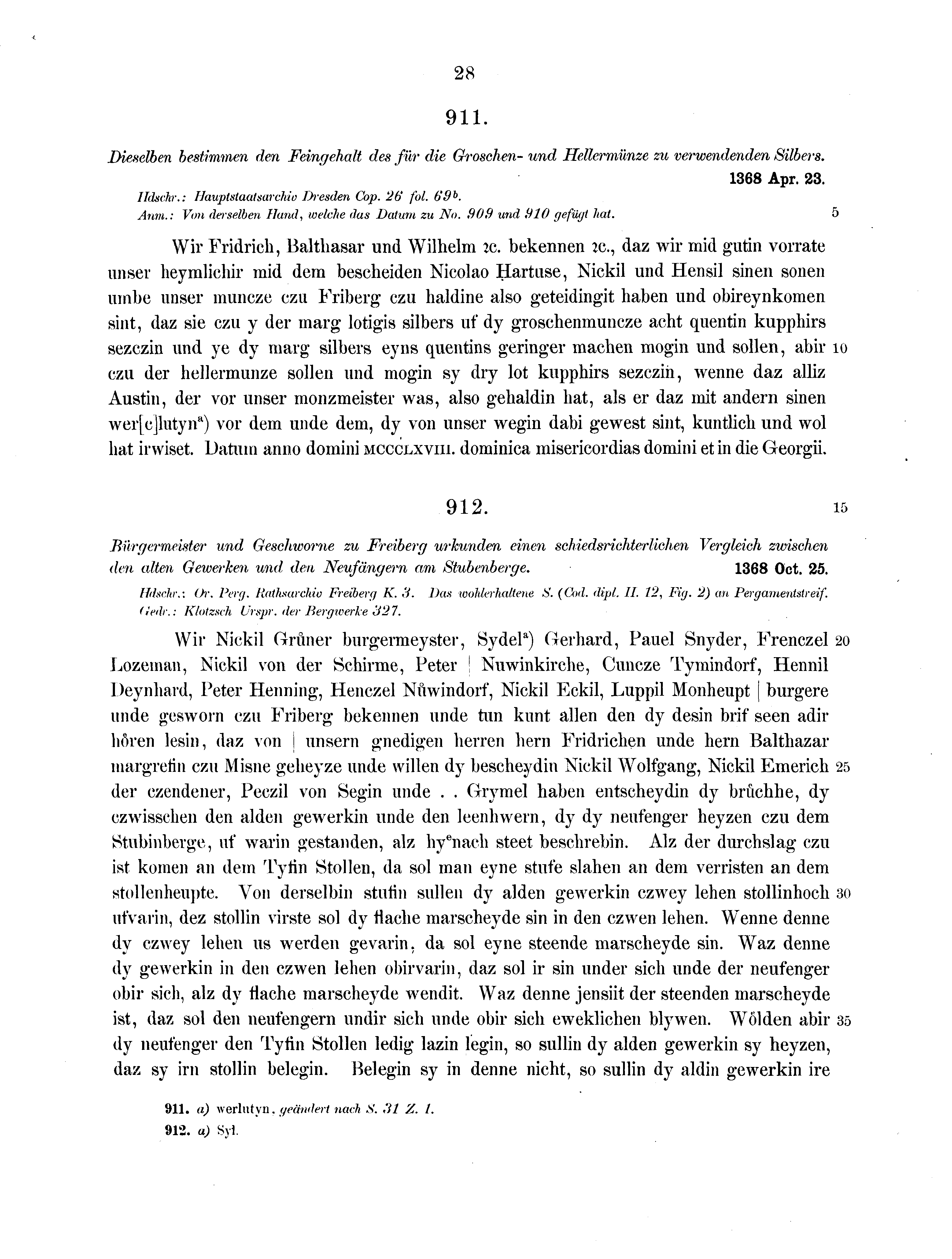 Historische Urkunde Seite 28 aus Band cds2_13