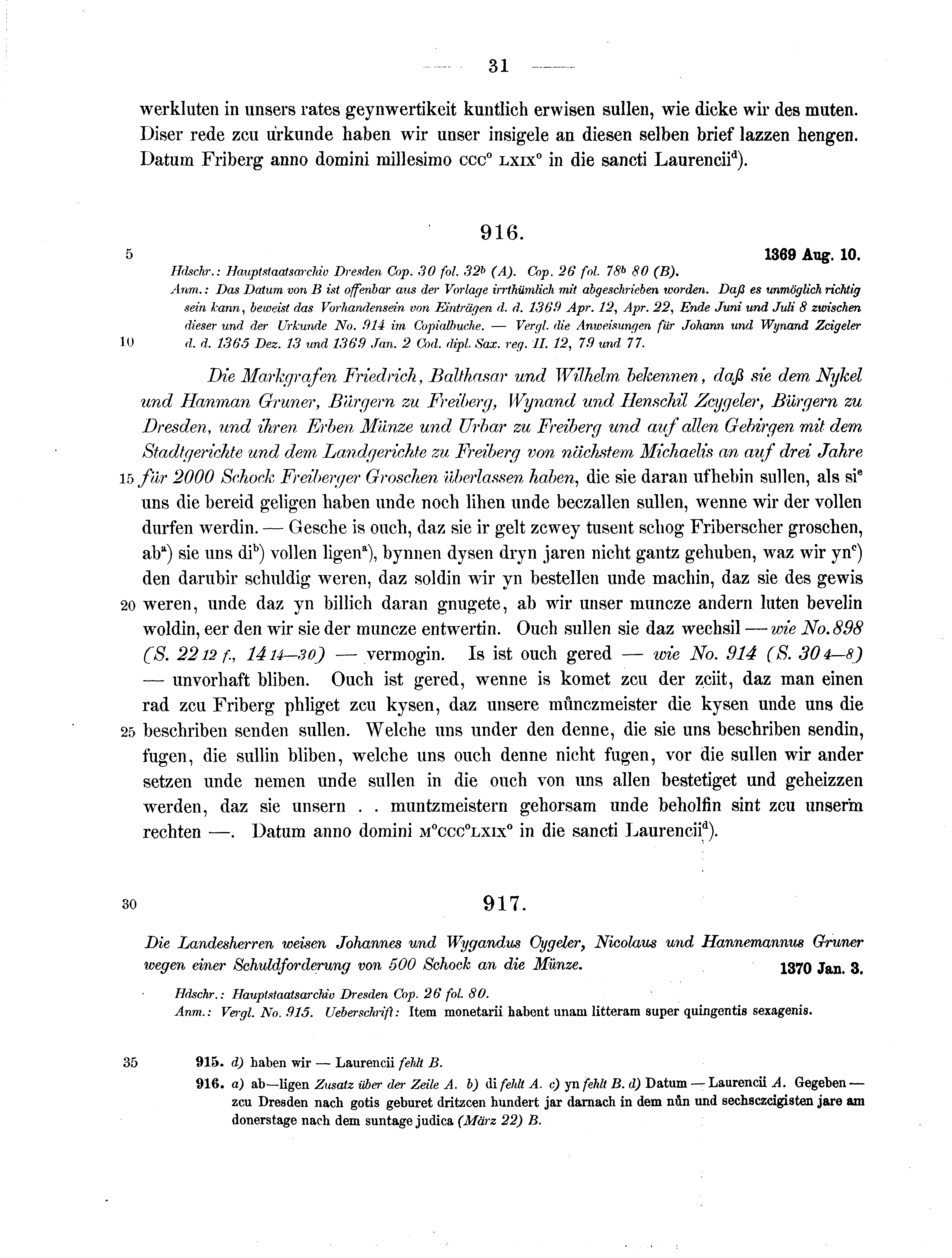 Historische Urkunde Seite 31 aus Band cds2_13