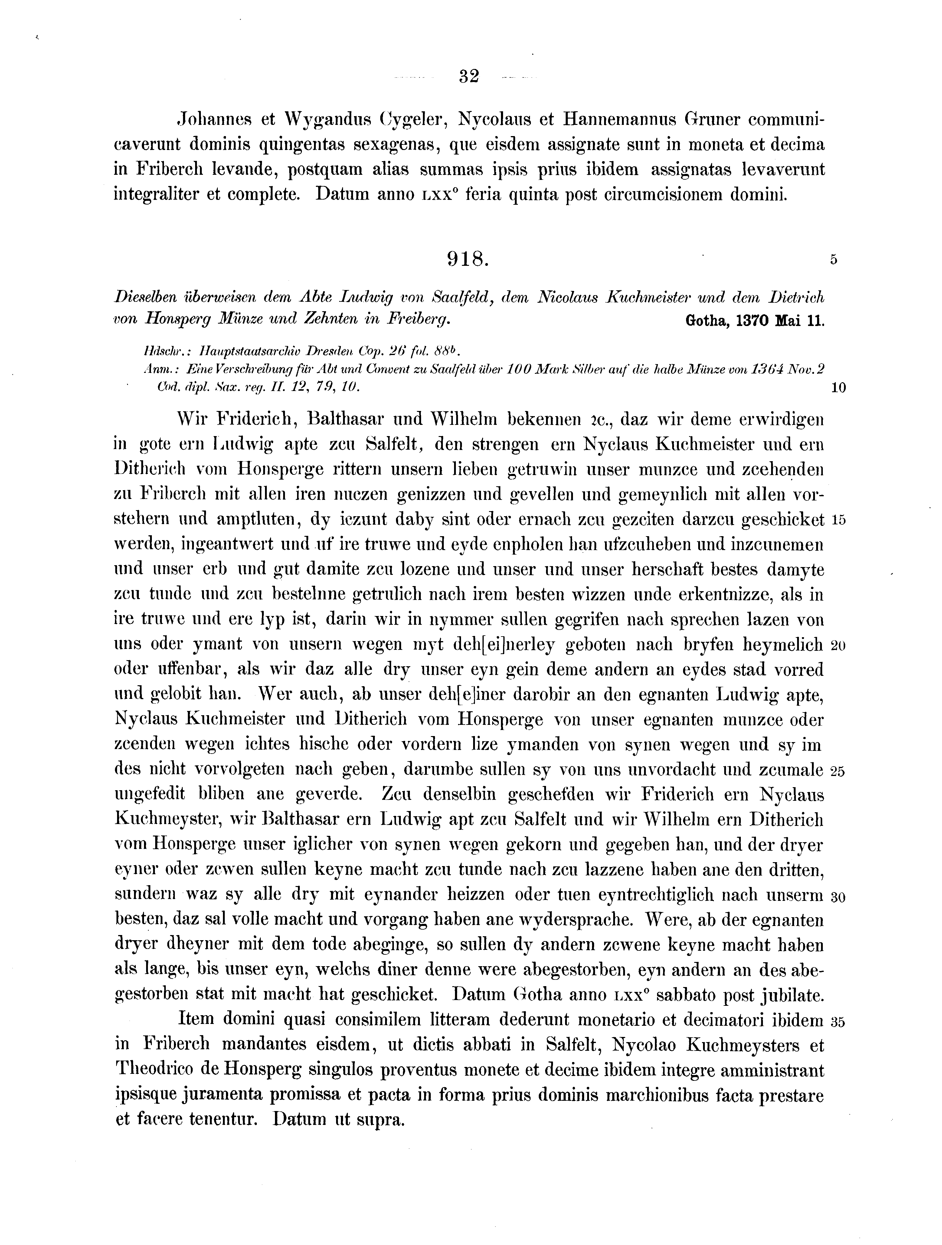 Historische Urkunde Seite 32 aus Band cds2_13