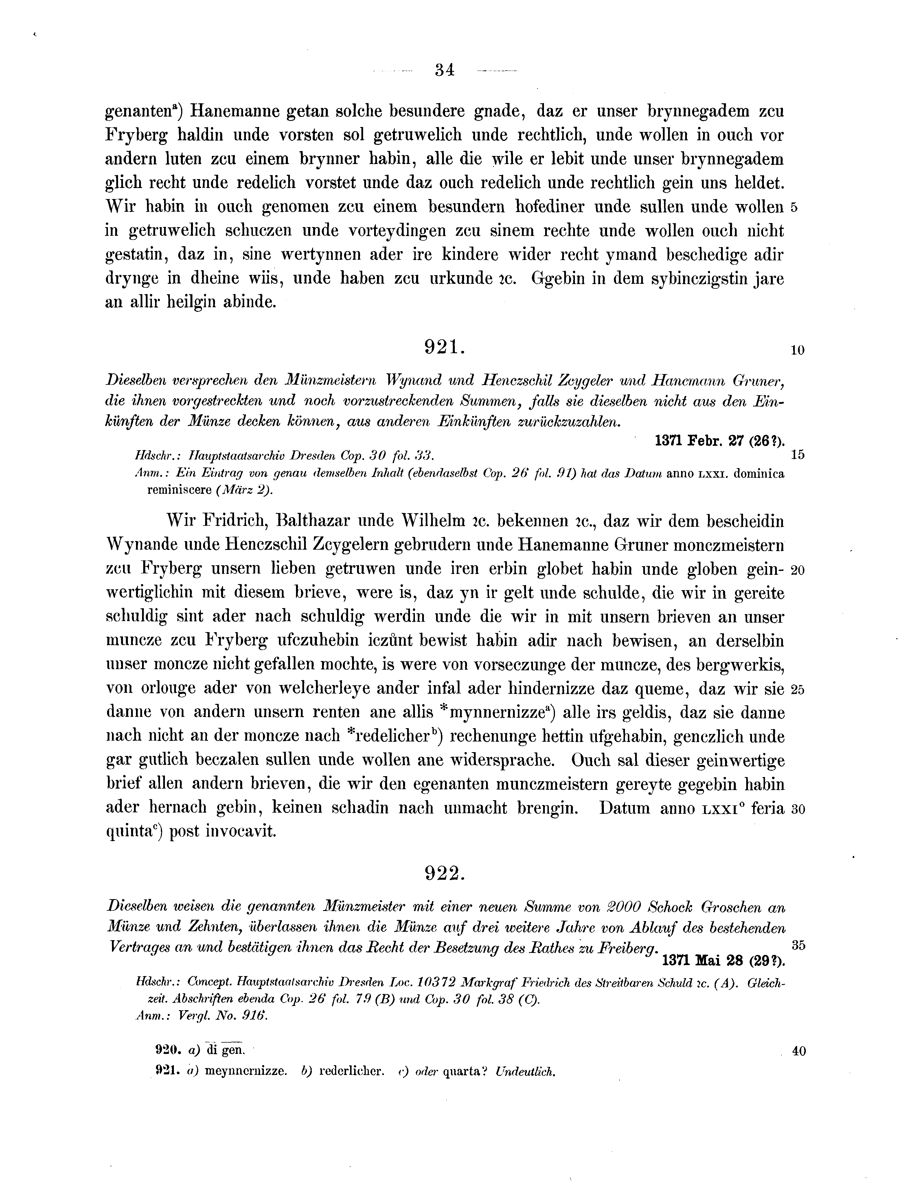 Historische Urkunde Seite 34 aus Band cds2_13