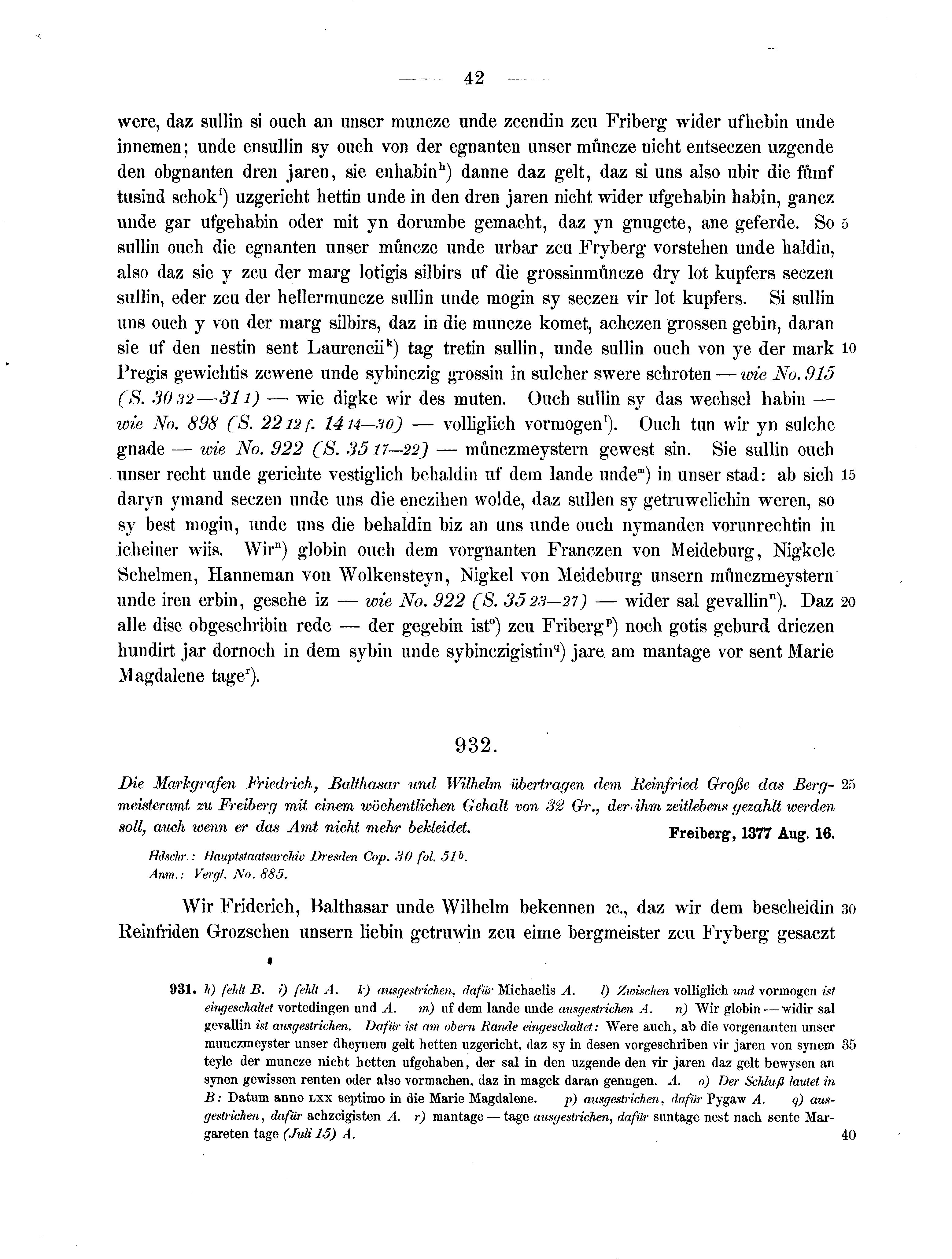 Historische Urkunde Seite 42 aus Band cds2_13