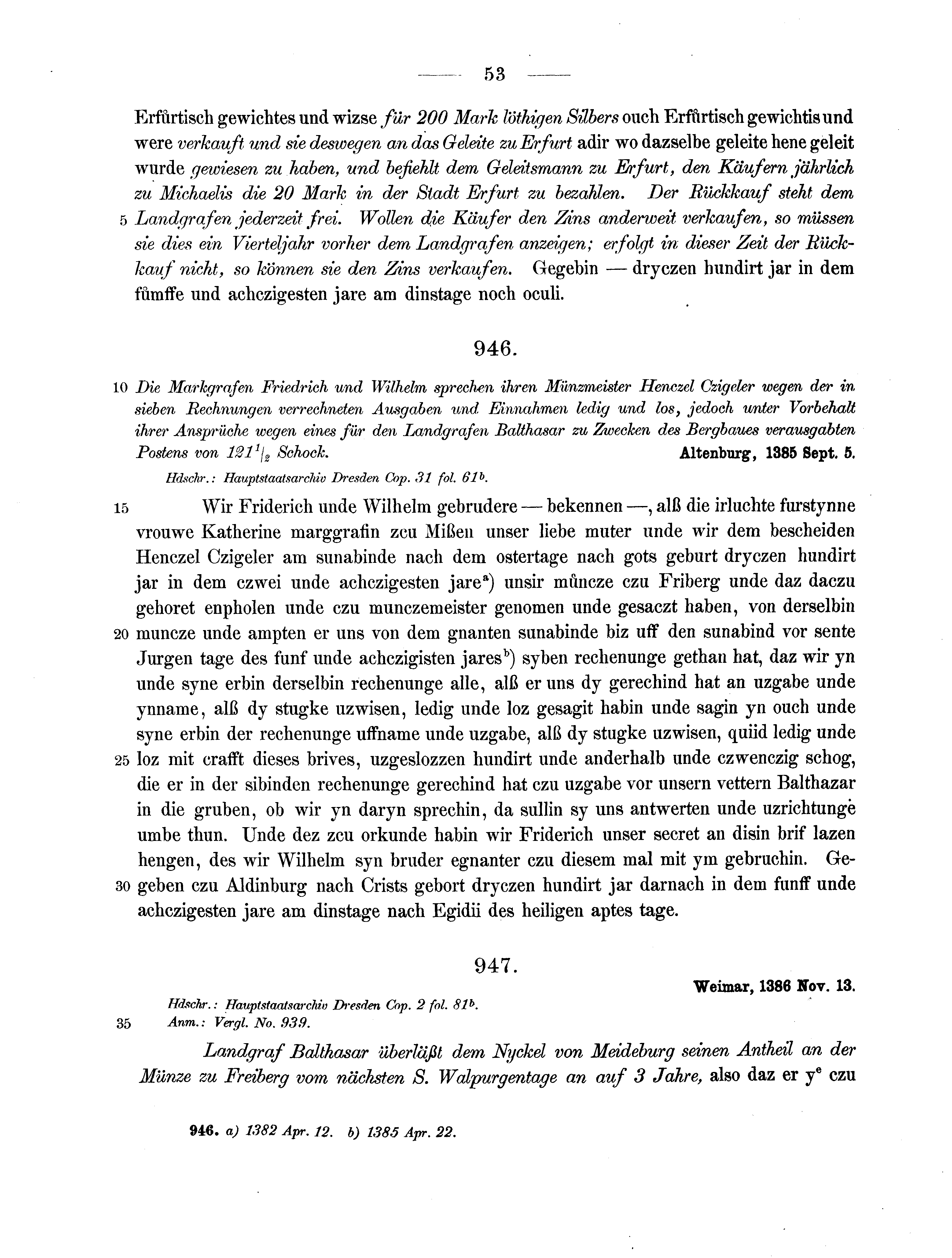 Historische Urkunde Seite 53 aus Band cds2_13