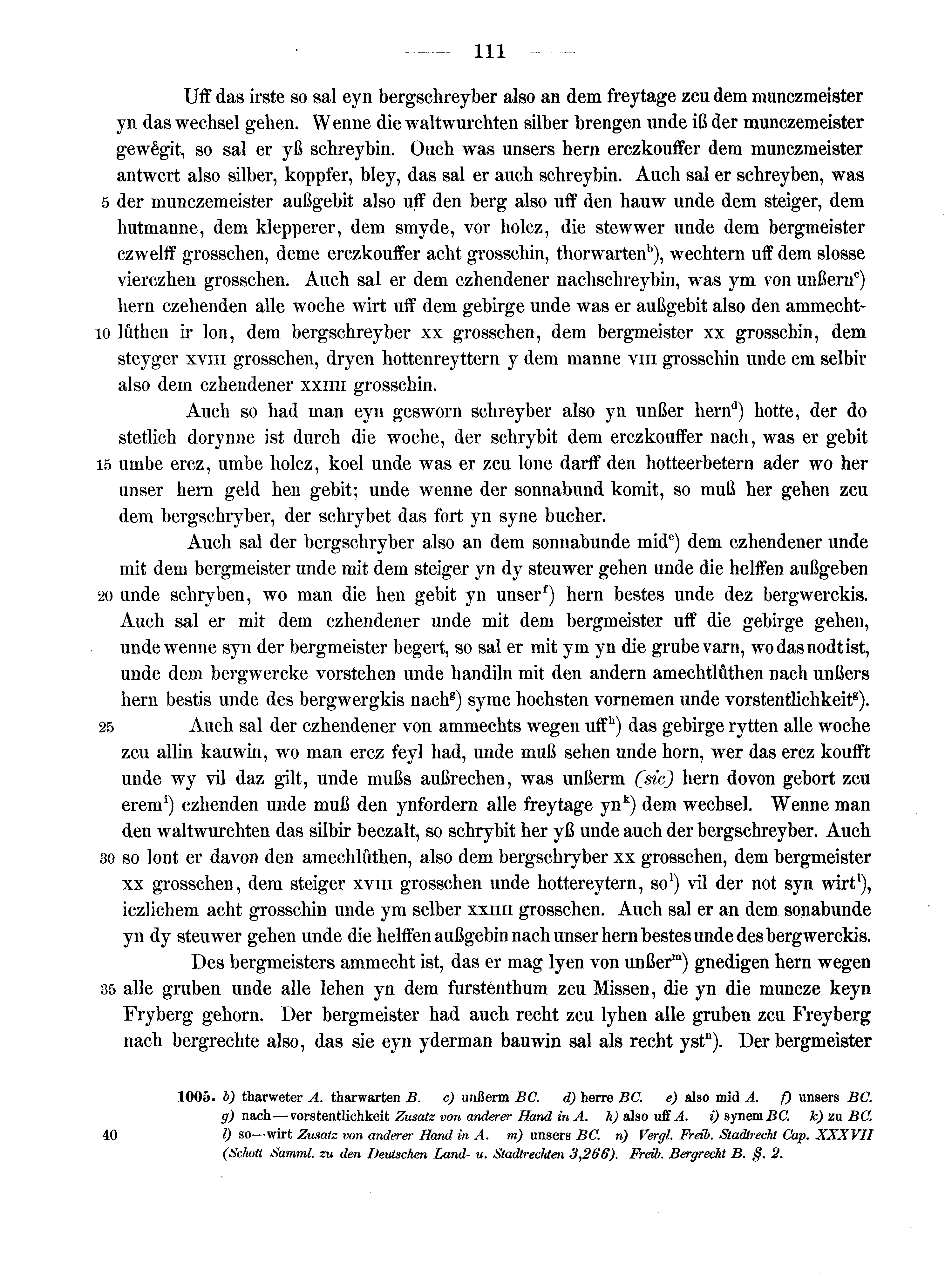 Historische Urkunde Seite 111 aus Band cds2_13