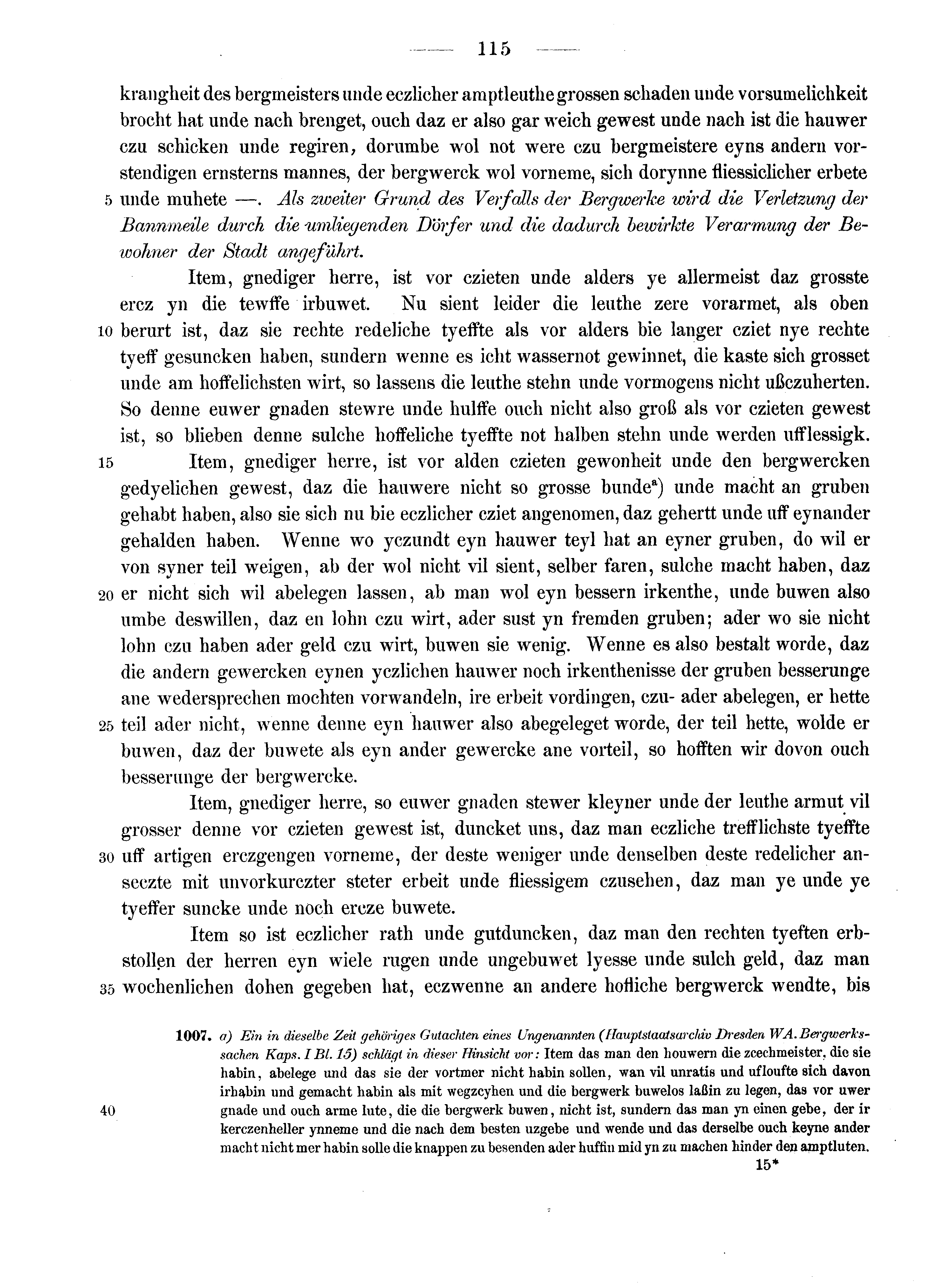 Historische Urkunde Seite 115 aus Band cds2_13