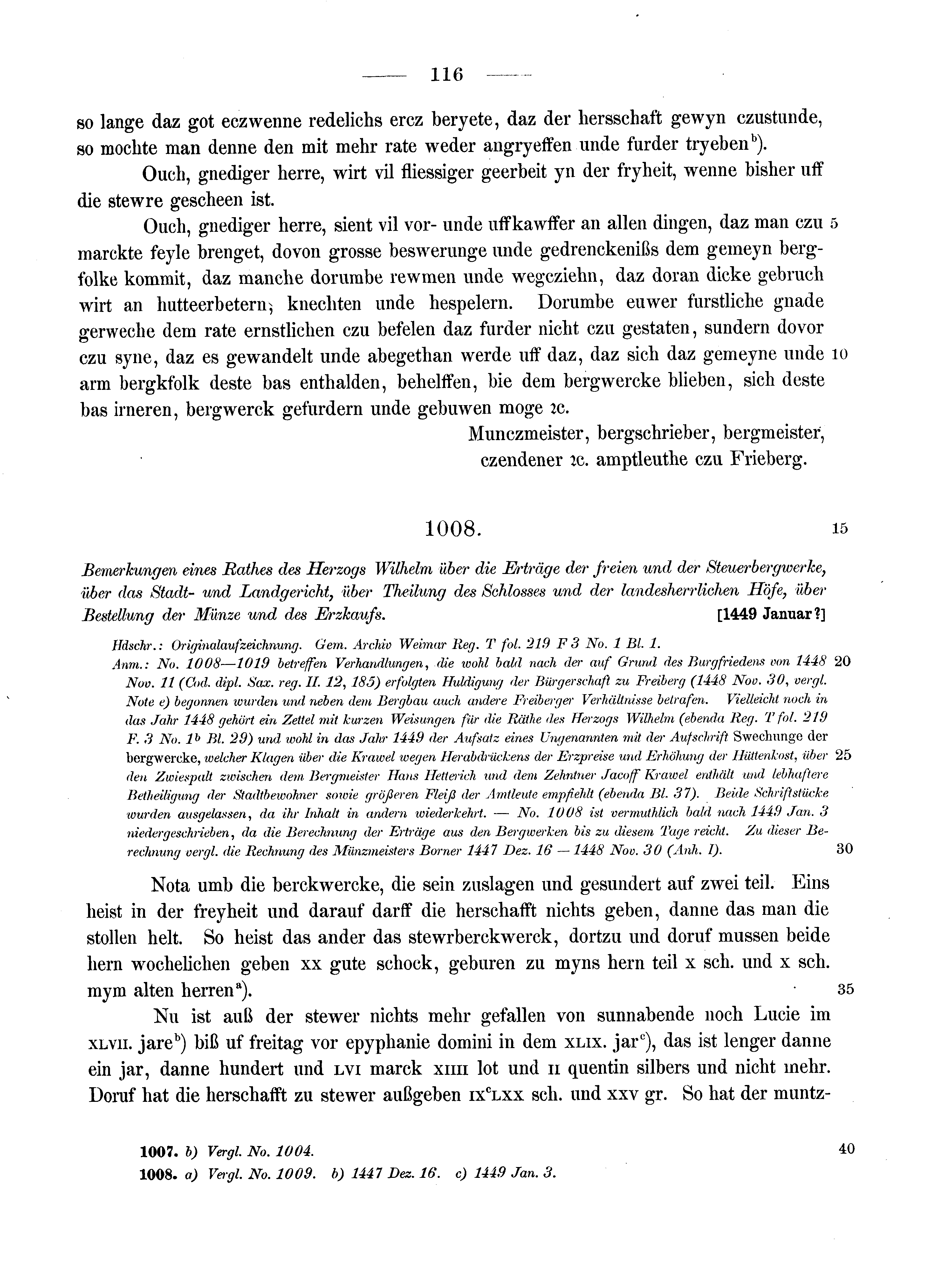 Historische Urkunde Seite 116 aus Band cds2_13