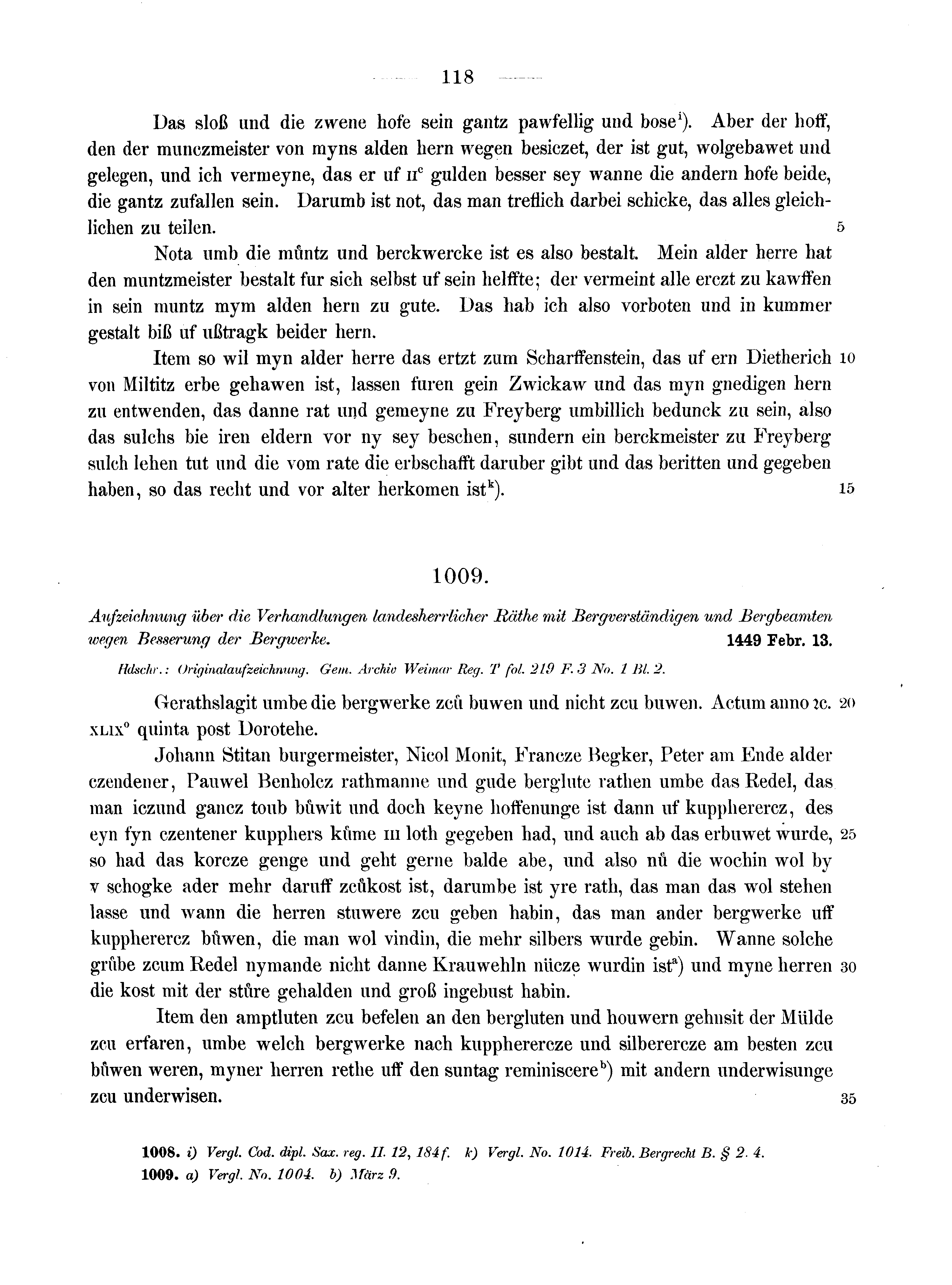 Historische Urkunde Seite 118 aus Band cds2_13