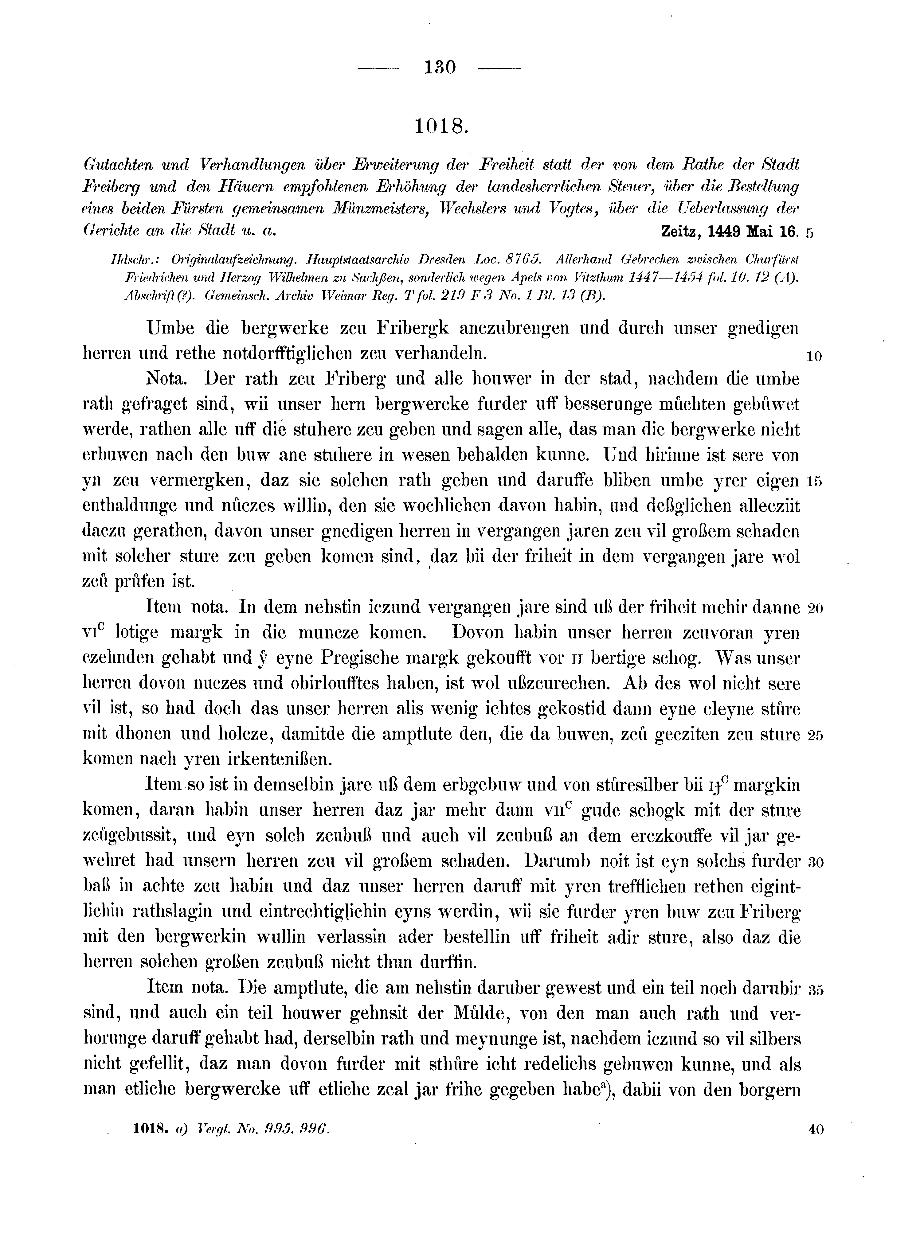 Historische Urkunde Seite 130 aus Band cds2_13