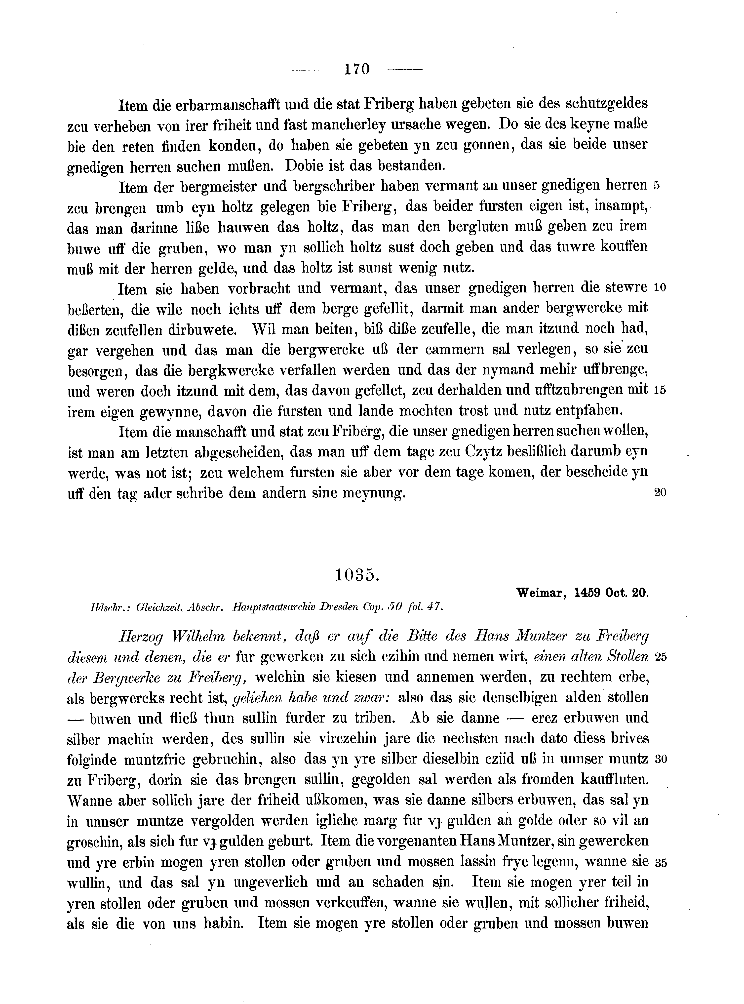 Historische Urkunde Seite 170 aus Band cds2_13