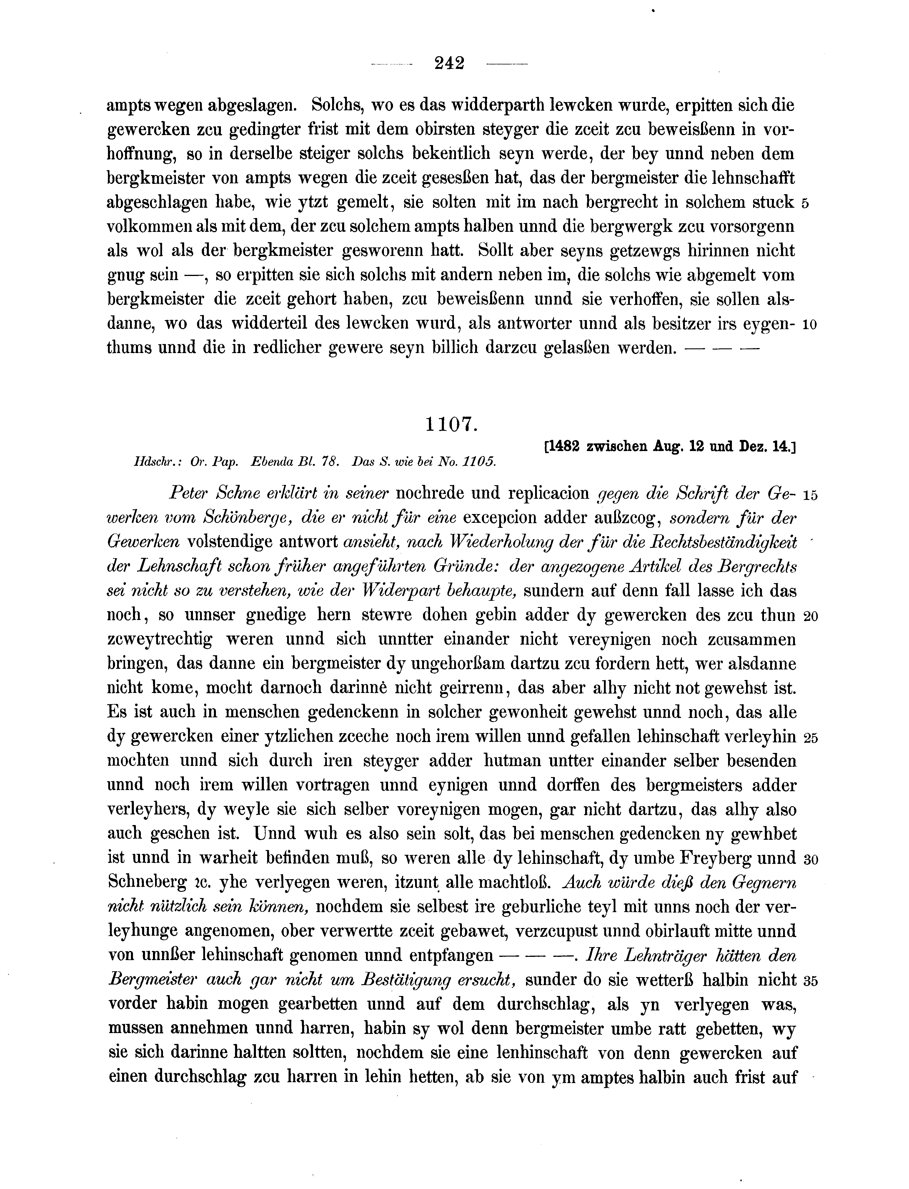 Historische Urkunde Seite 242 aus Band cds2_13